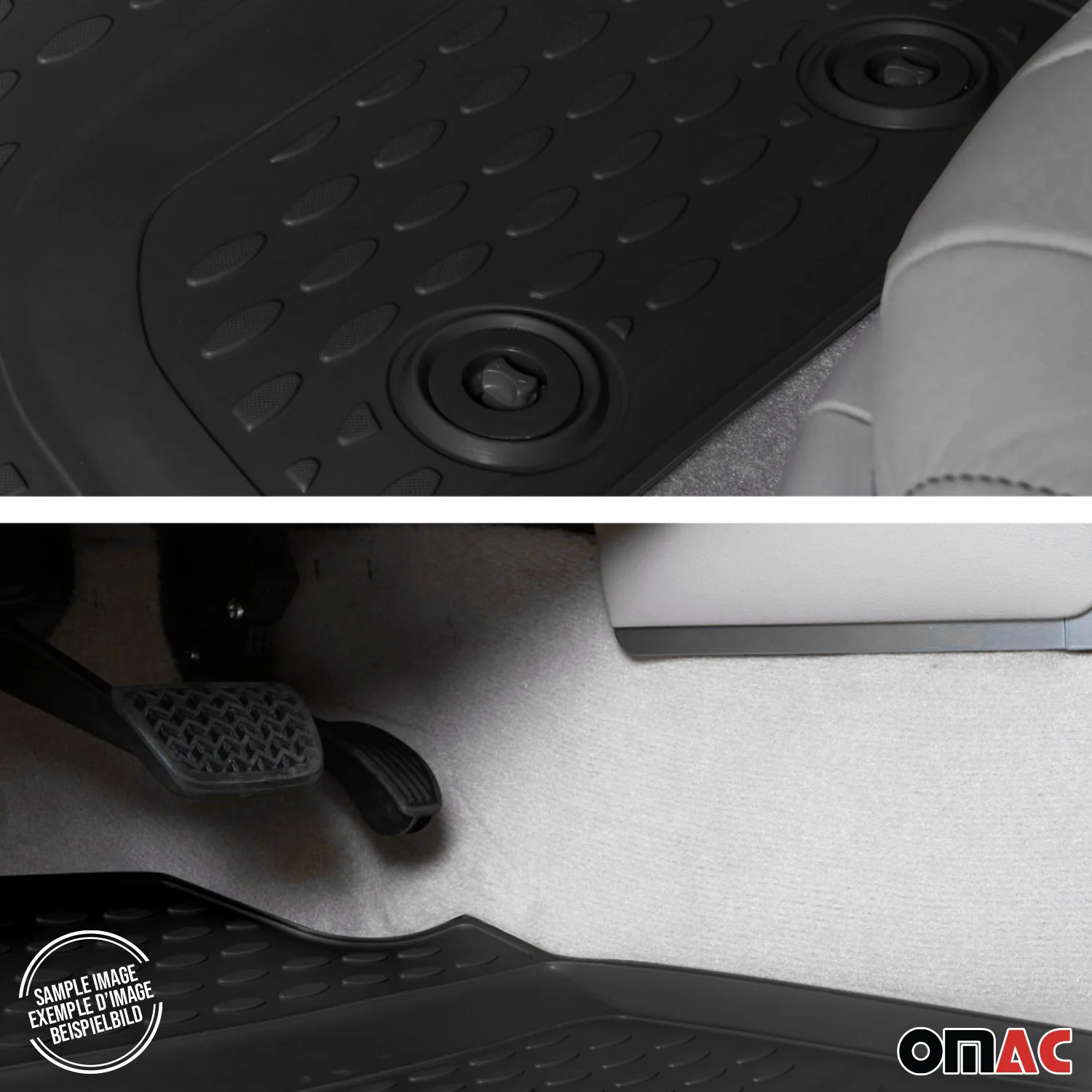 OMAC Gummimatten Fußmatten für Suzuki Swift 2017-2023 TPE Automatten Schwarz 4x - Image 8