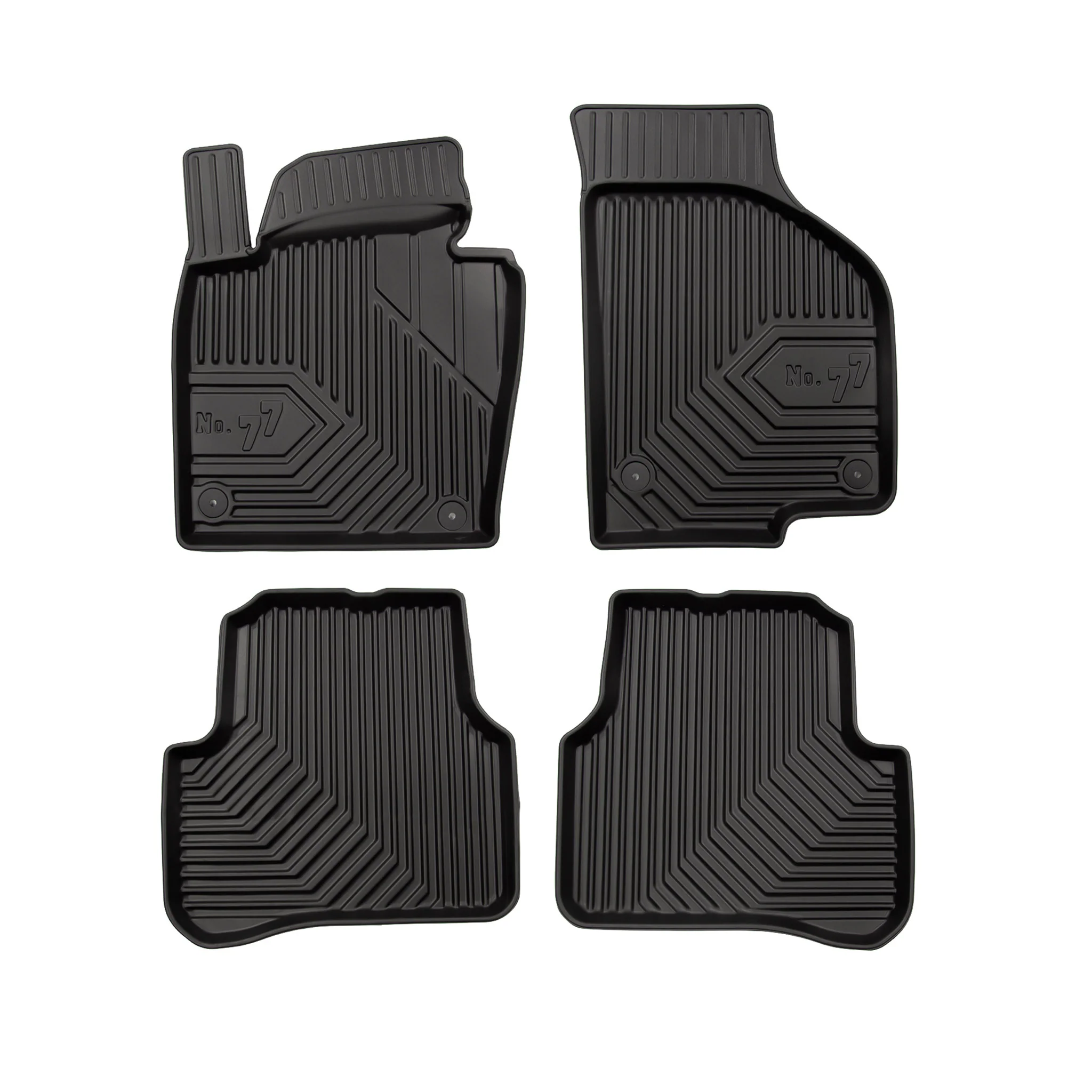 Fußmatten für VW Passat B6 2005-2010 / Passat B7 2010-2014 TPE Schwarz 4 Teile