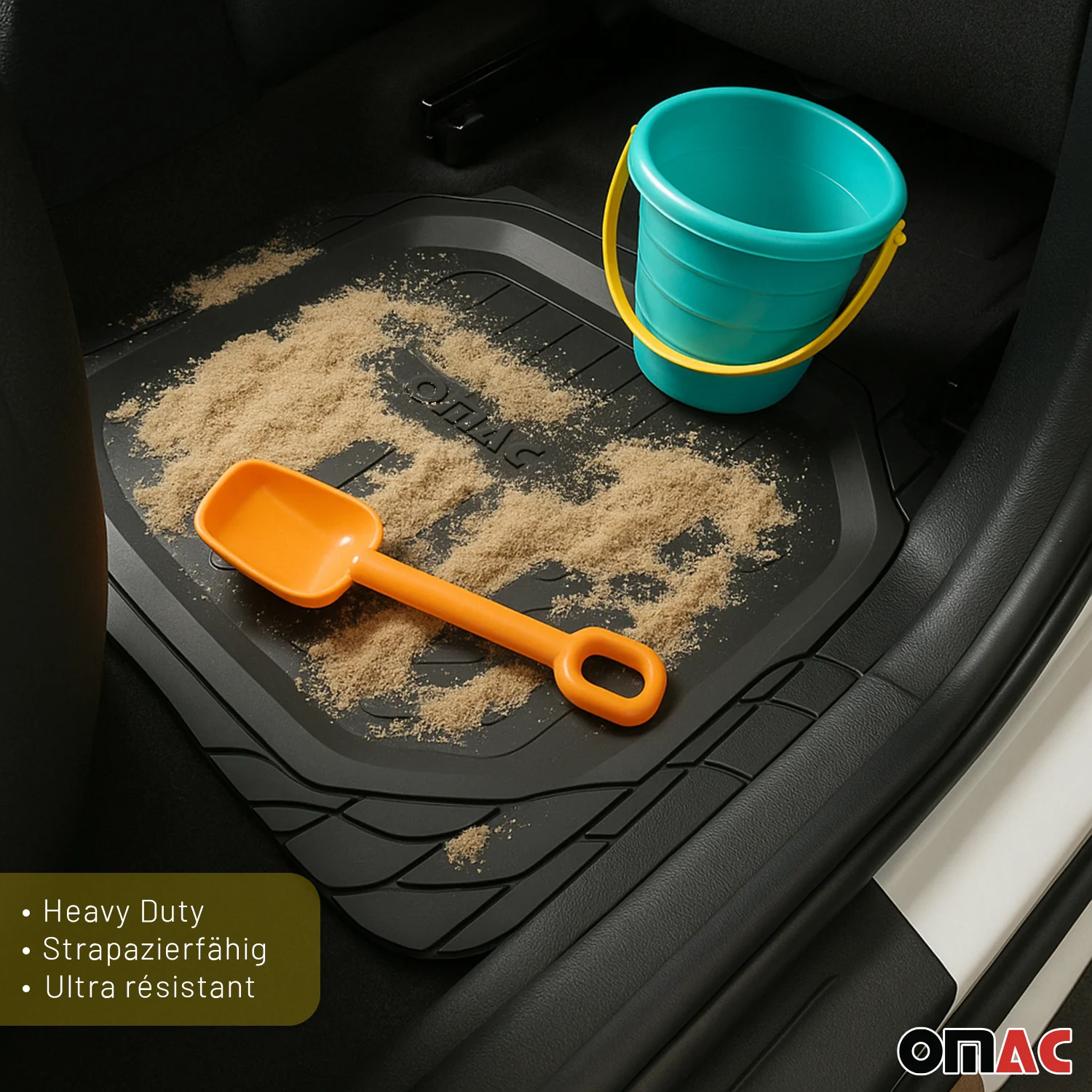 Fußmatten Gummimatten 3D Passform für Jeep Grand Cherokee Gummi Schwarz 4tlg - Image 11