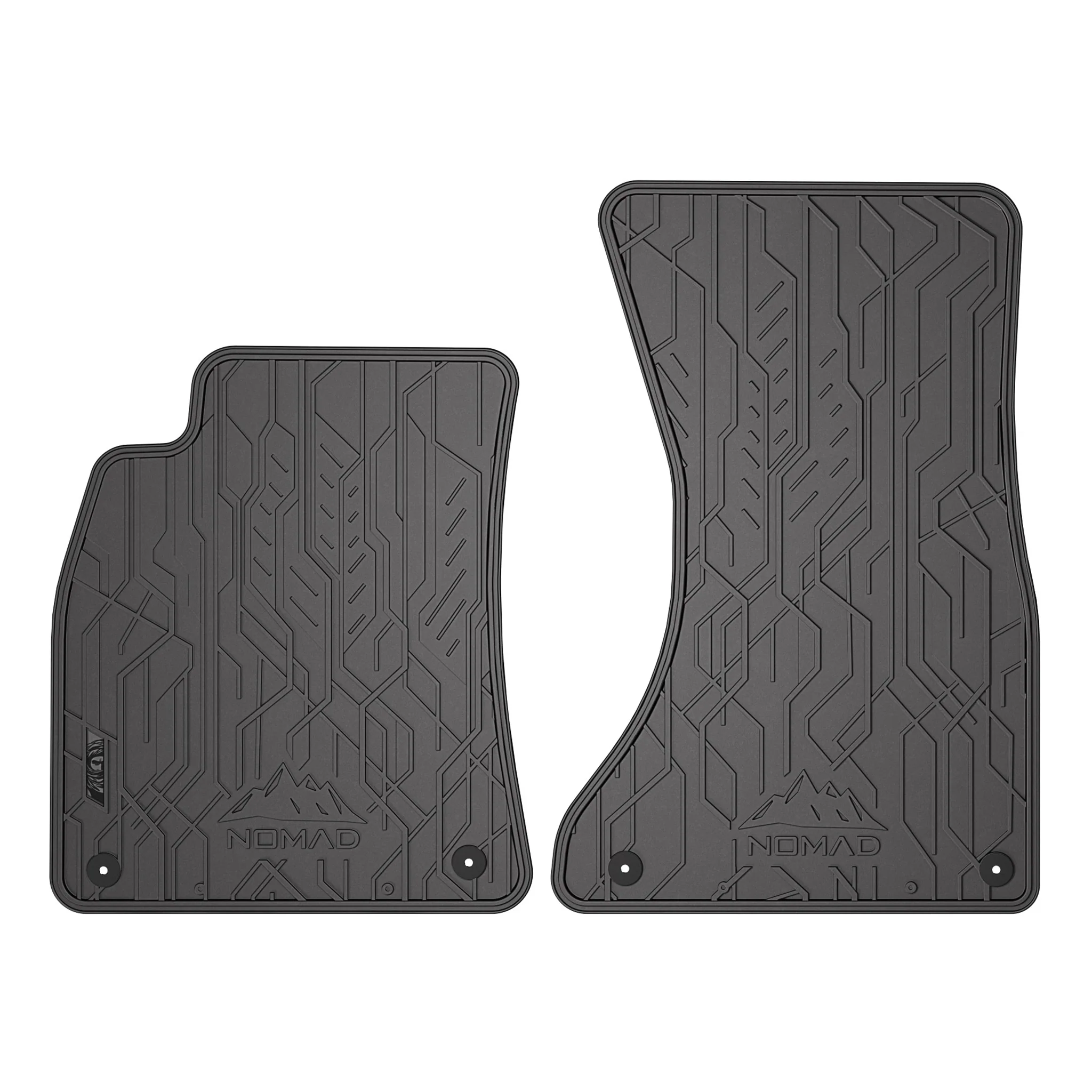 Fußmatten Gummimatten Antirutsch für Audi A4 B8 2007-15 Automatten Schwarz 2 tlg