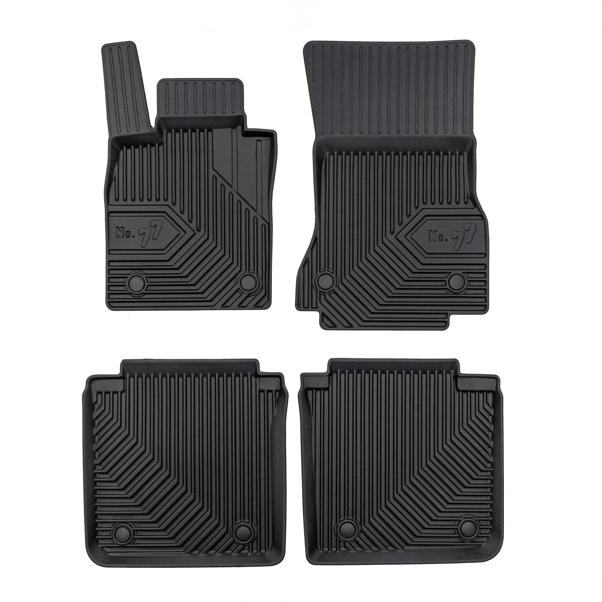 Fußmatten Gummimatten Antirutsch für BMW i7 2022-2026 Gummi TPE Schwarz 4 tlg