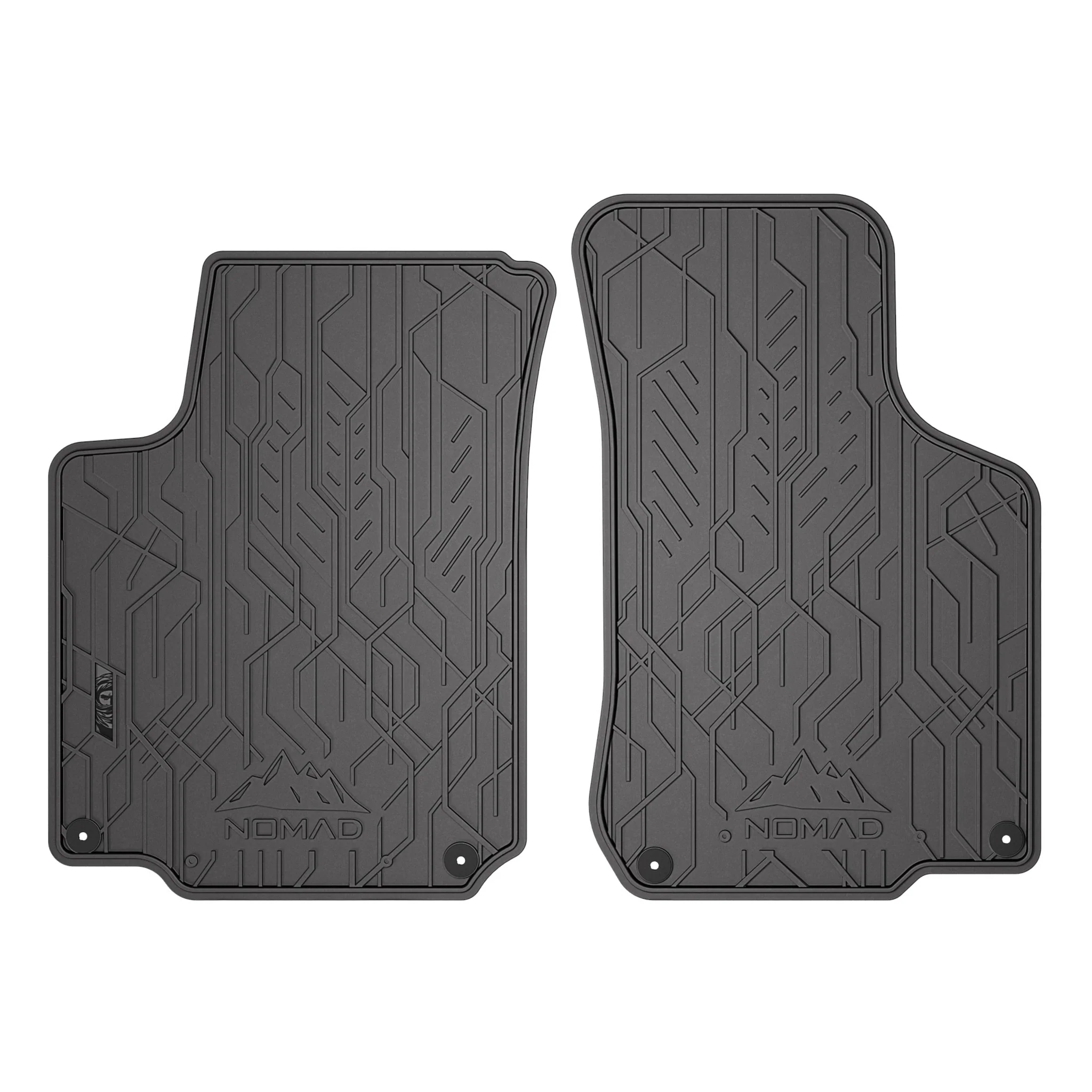Fußmatten Gummimatten Antirutsch für Seat Leon I 1999-2005 1.Reihe Schwarz 2 tlg