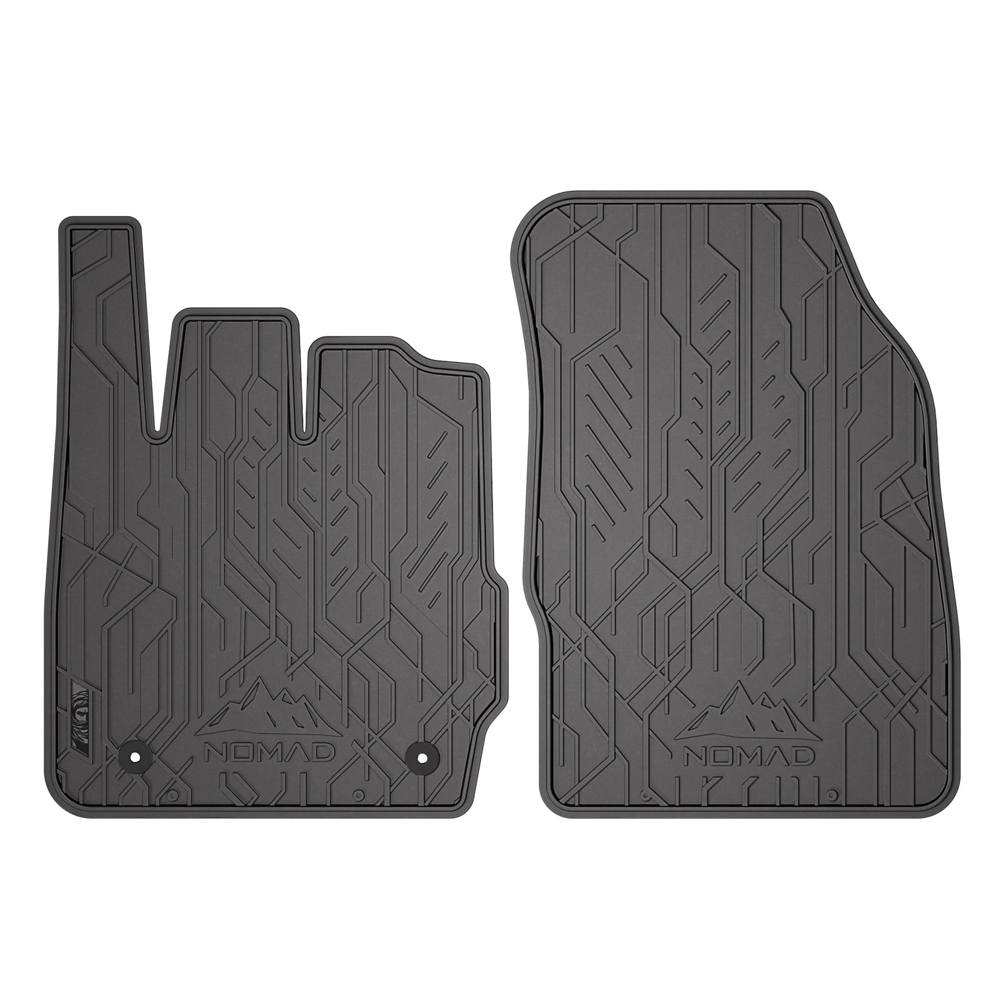 Fußmatten Gummimatten Automatten für Ford Fiesta mk6 2008-17 Gummi Schwarz 2tlg