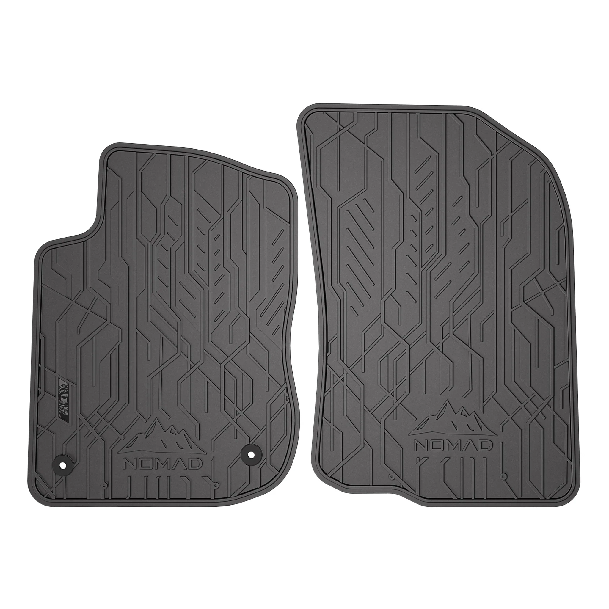 Fußmatten Gummimatten Automatten für Peugeot 208 I 2012-2019 Gummi Schwarz 2tlg