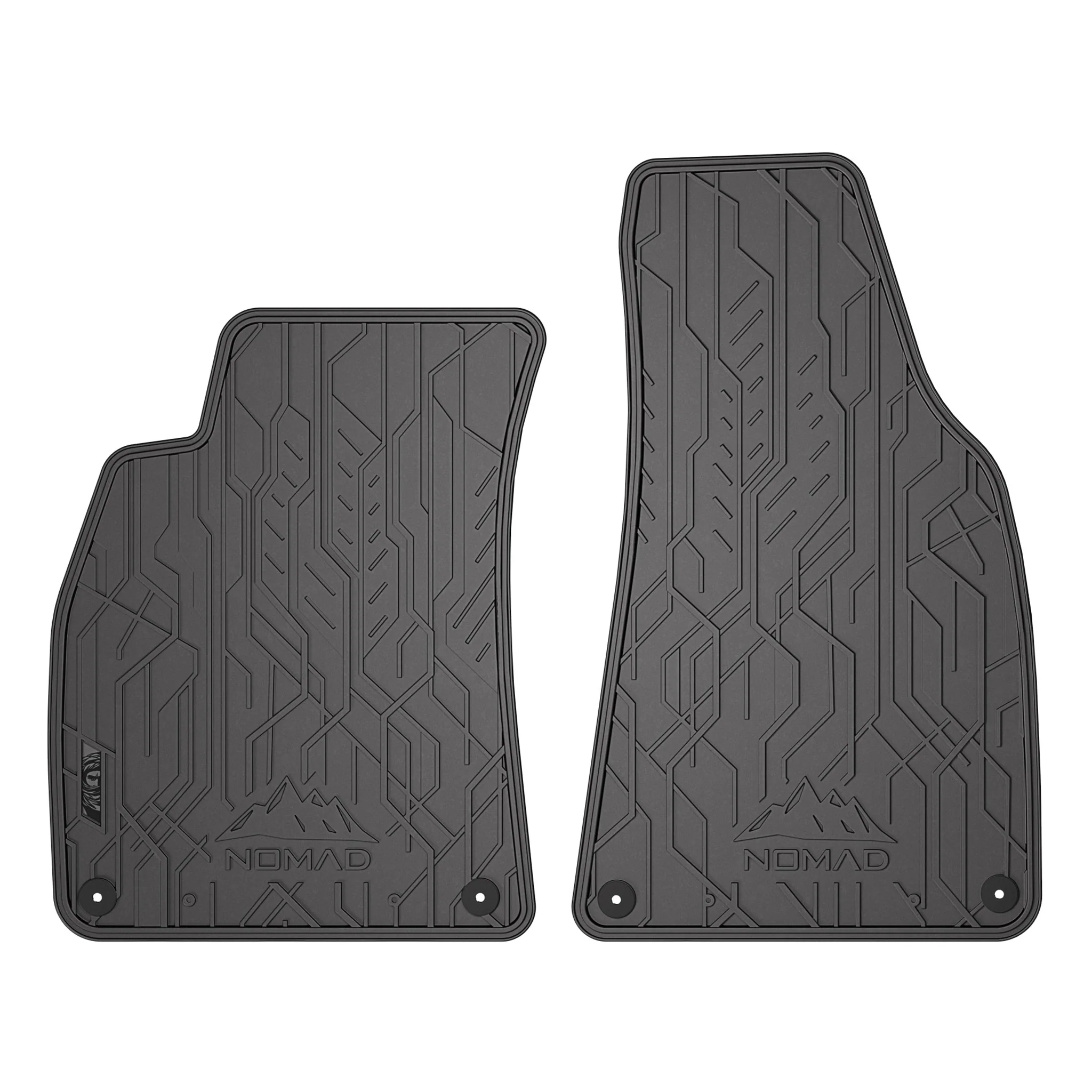 Fußmatten Gummimatten für Audi A4 B6 2000-2006 / A4 B7 2004-2008 Schwarz 2 tlg