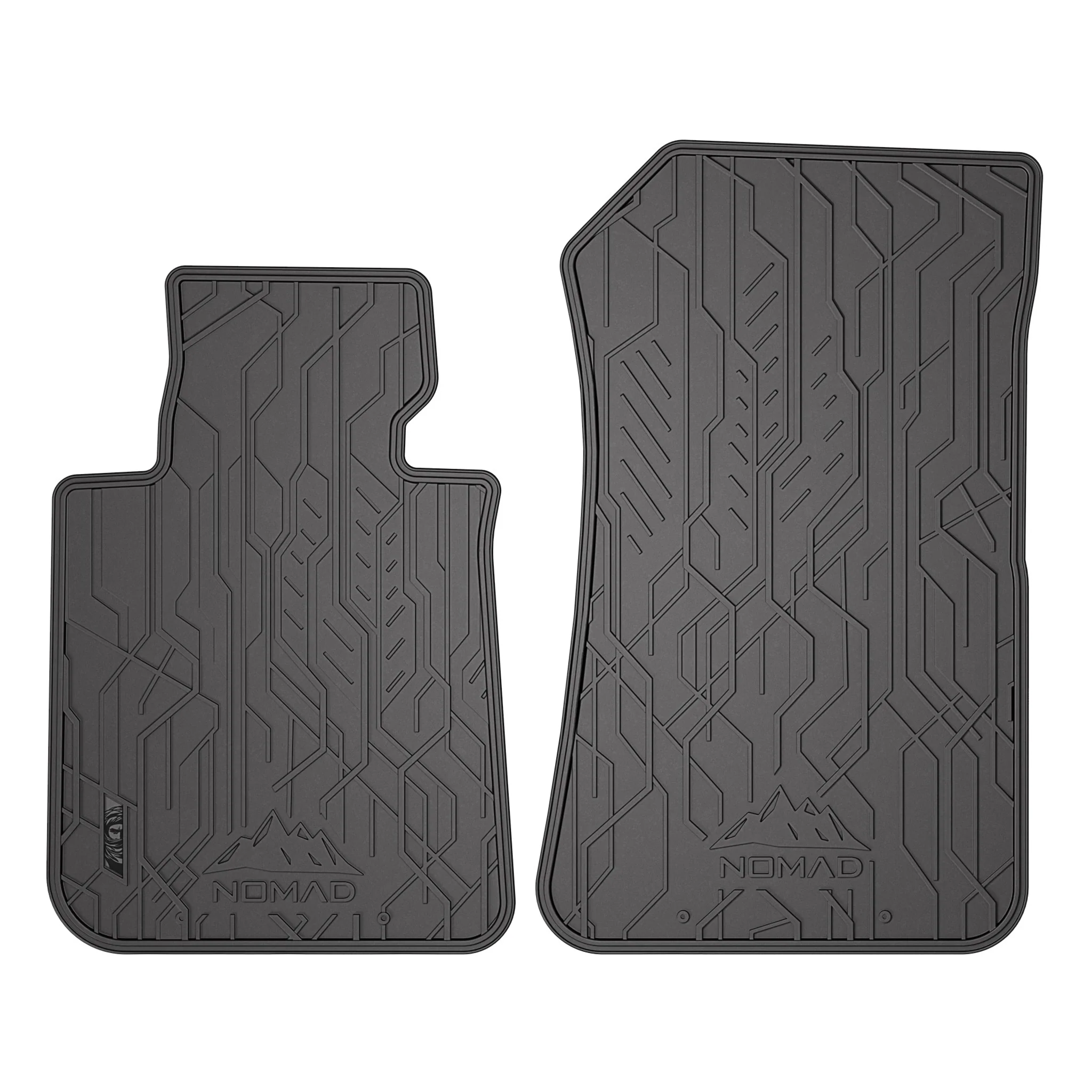 Fußmatten Gummimatten für BMW X1 E84 2009-2015 1.Reihe Automatten Schwarz 2 tlg