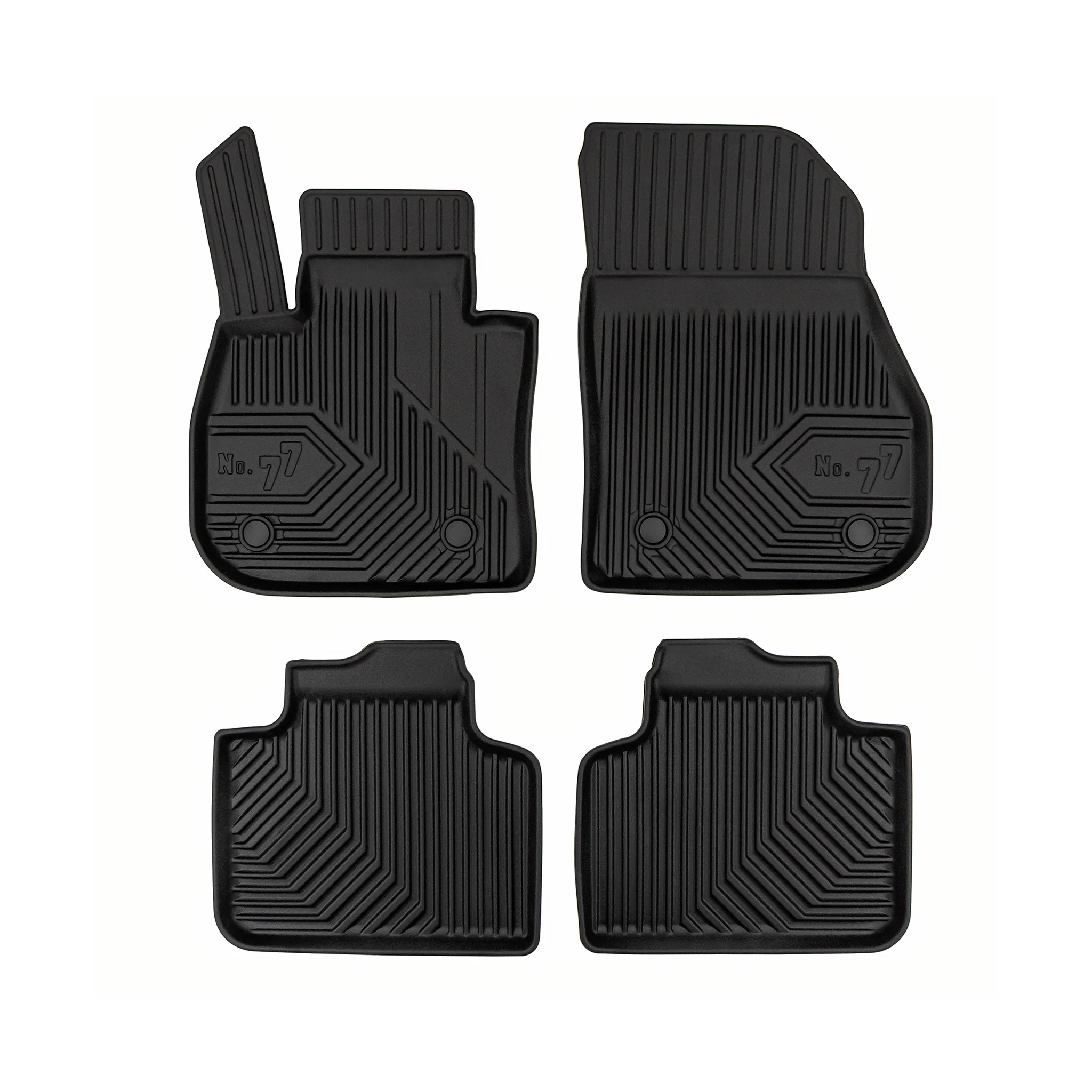 Fußmatten Gummimatten für BMW X2 U10 2023-2026 außer PHEW TPE Schwarz 3 tlg