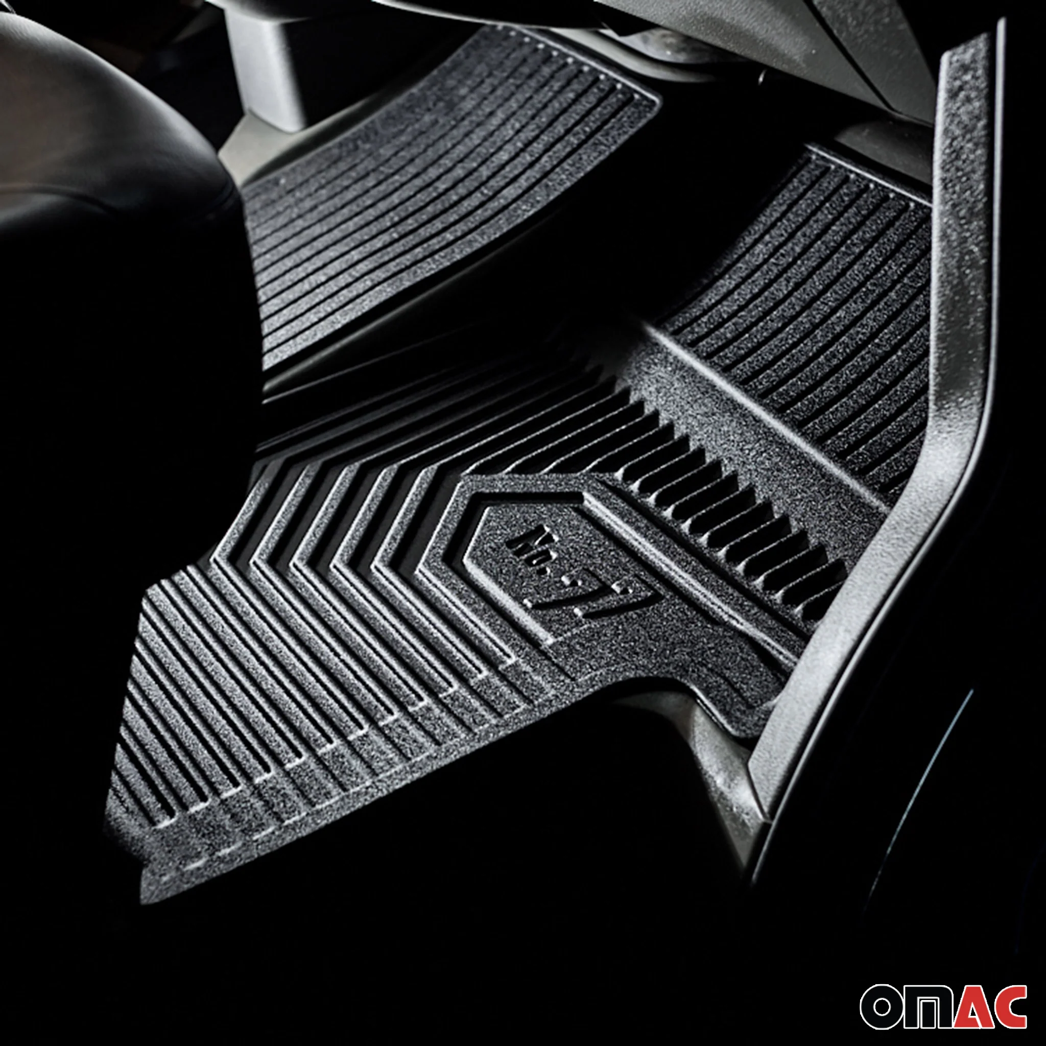 Fußmatten Gummimatten für Fiat 500 2007-2026 außer Hybrid TPE Schwarz 4 tlg - Image 6