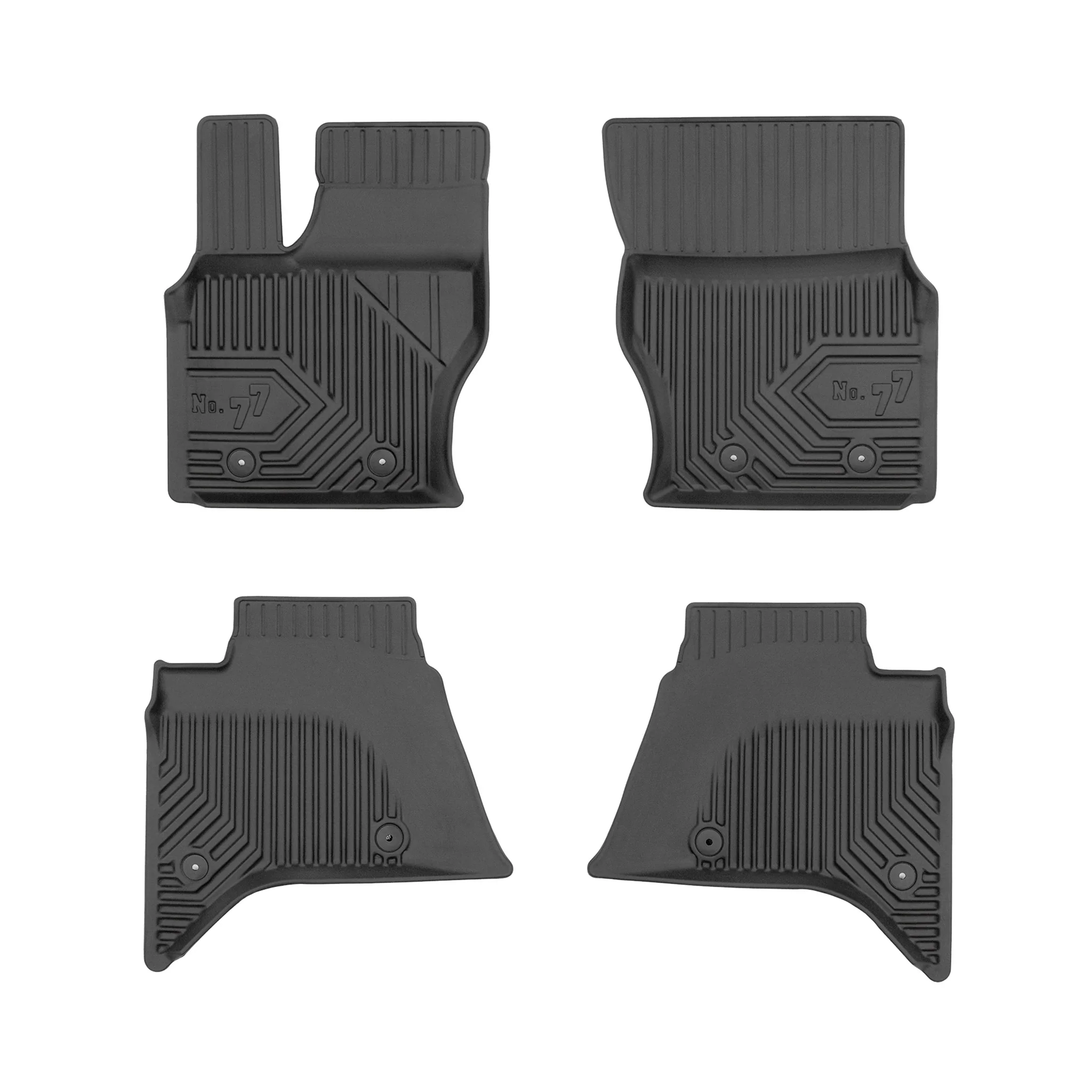 Fußmatten Gummimatten für Land Rover Range Rover IV 2012-2021 TPE Schwarz 3 tlg