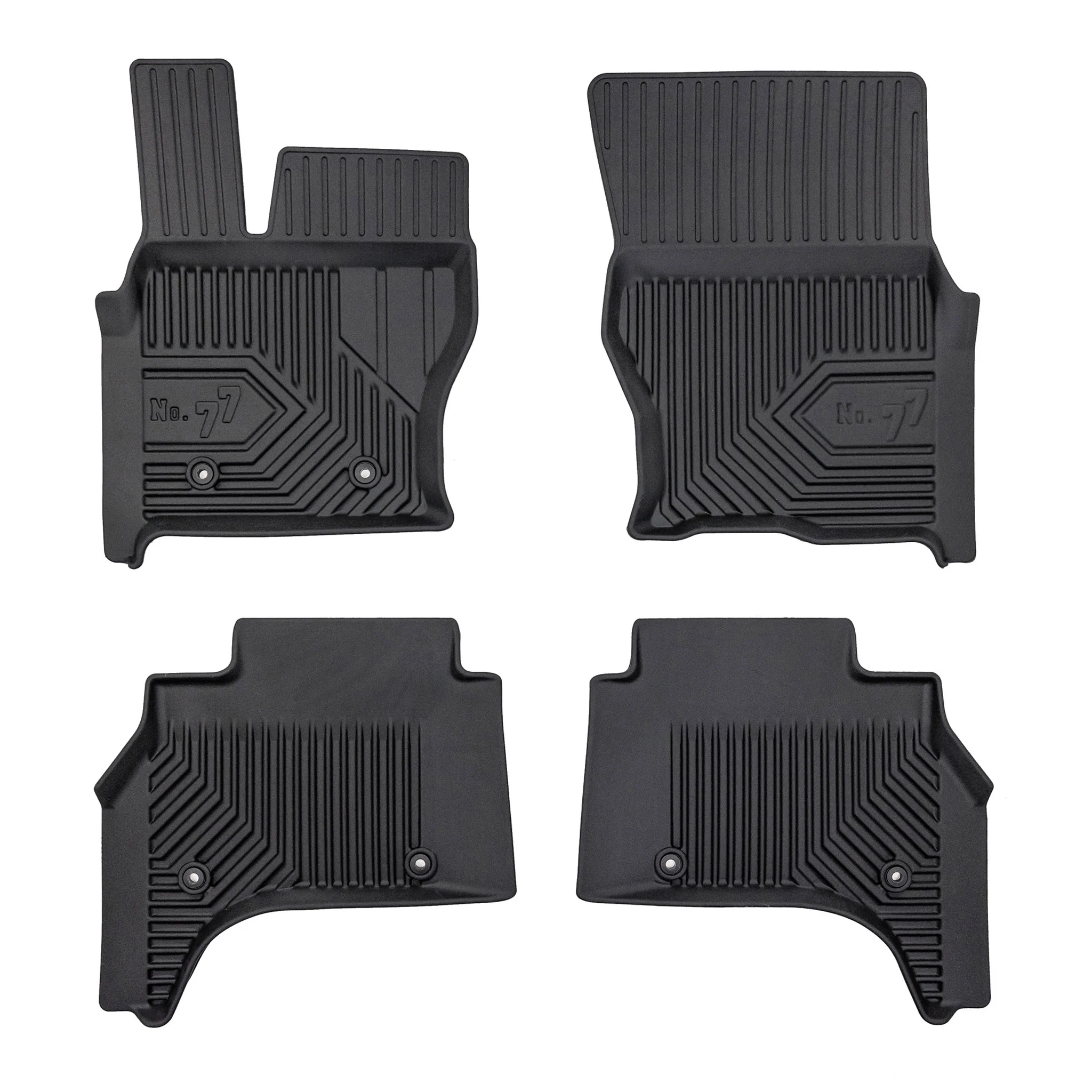 Fußmatten Gummimatten für Land Rover Range Rover Sport II 2013-2022 Schwarz 3tlg