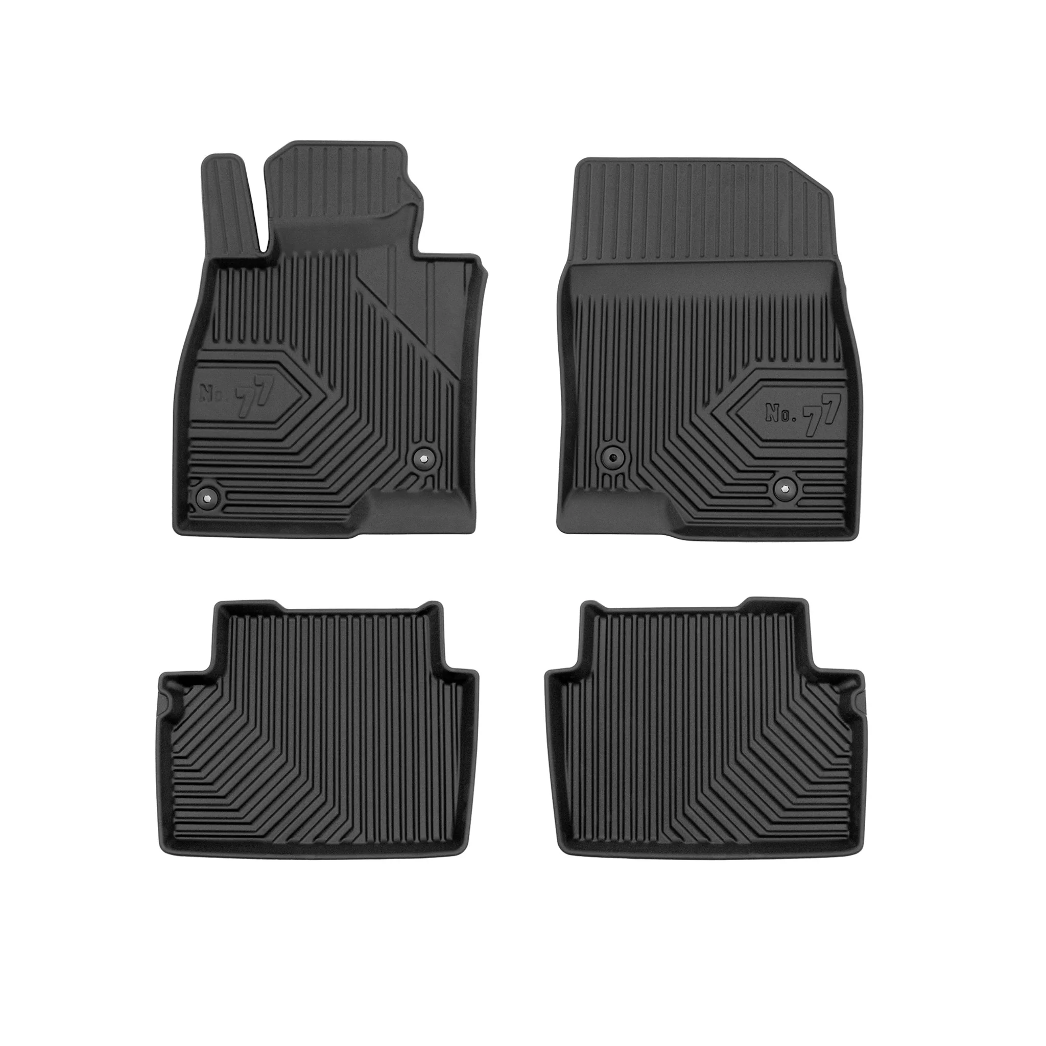 Fußmatten Gummimatten für Mazda 6 III Kombi 2012-2018 Pre-FL TPE Schwarz 4 tlg