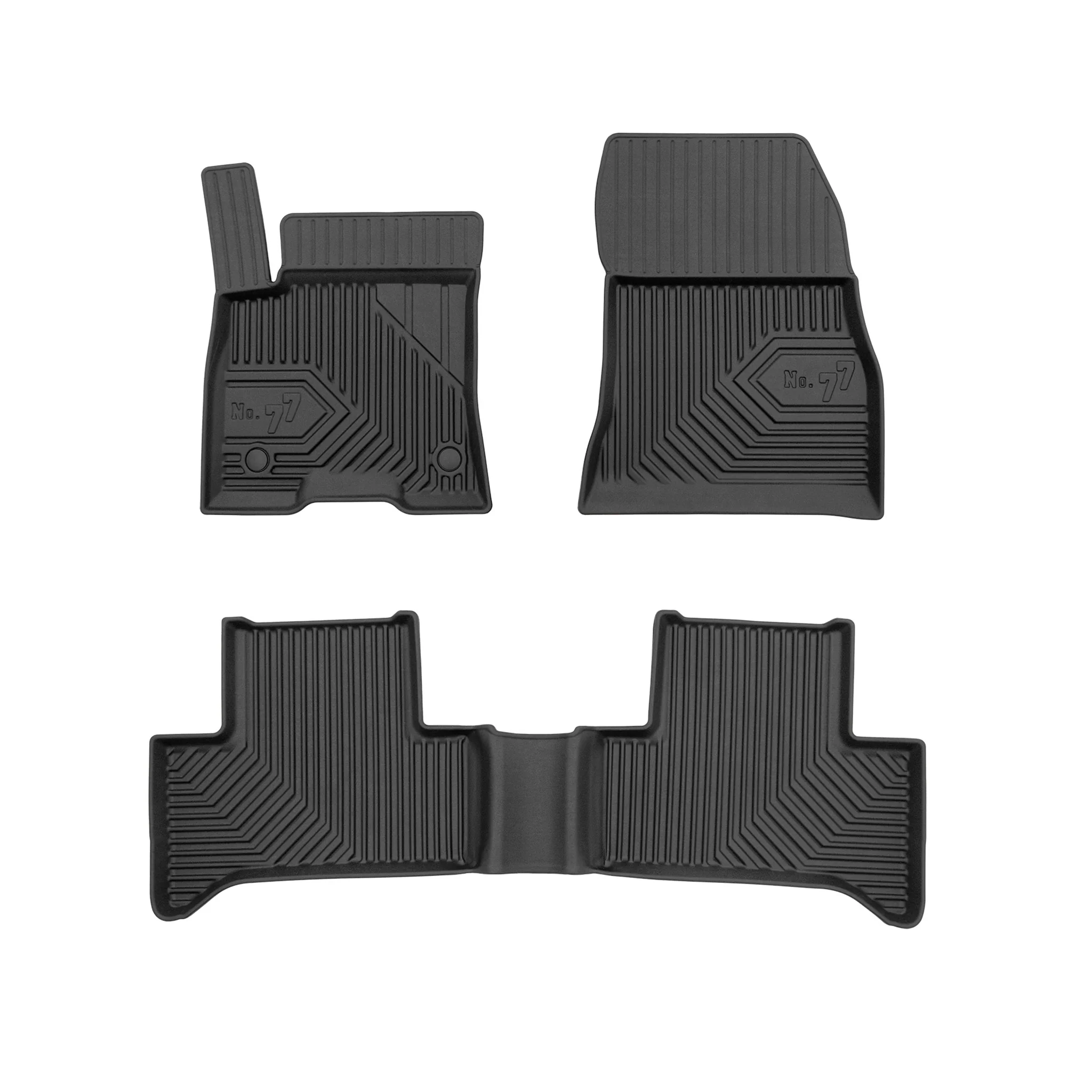 Fußmatten Gummimatten für Mercedes-Benz EQA H243 2021-2026 TPE Schwarz 3 tlg