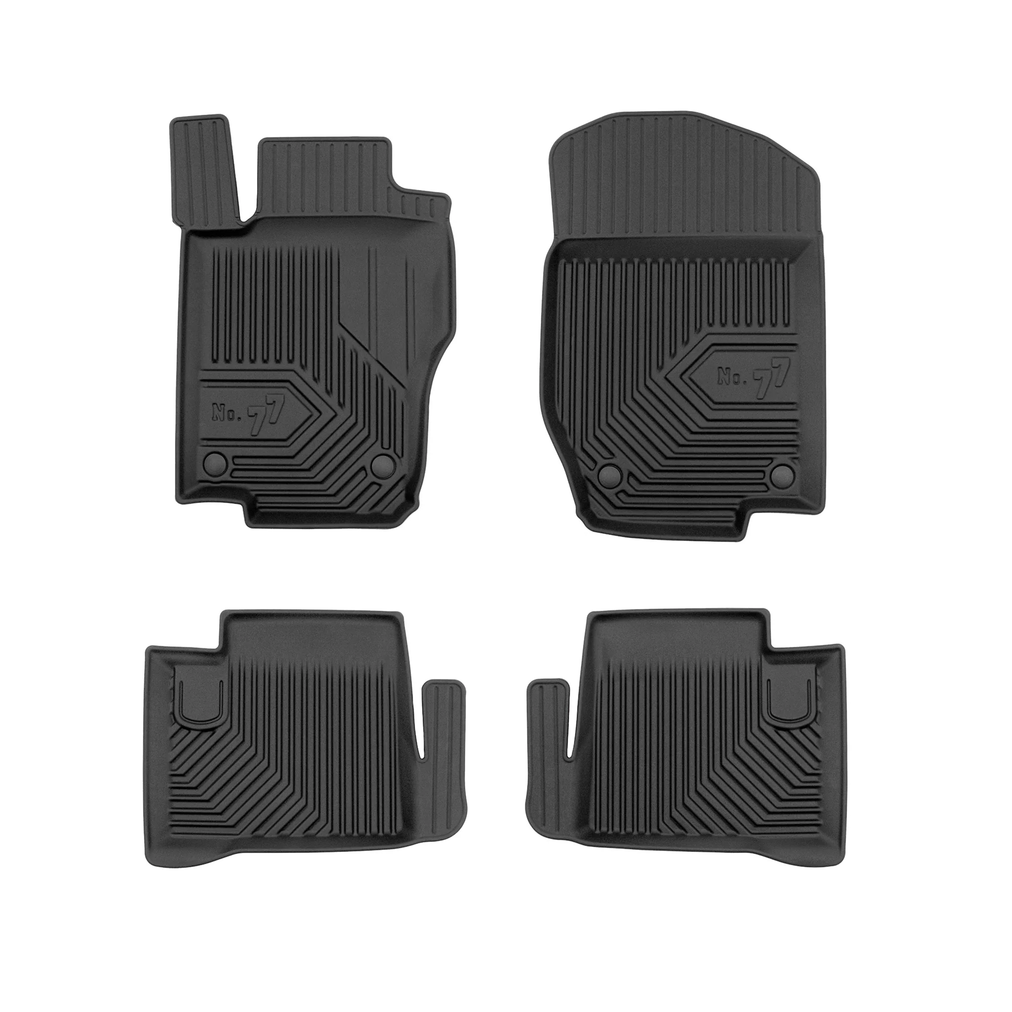 Fußmatten Gummimatten für Mercedes-Benz ML W164 2005-2011 TPE Schwarz 4 tlg