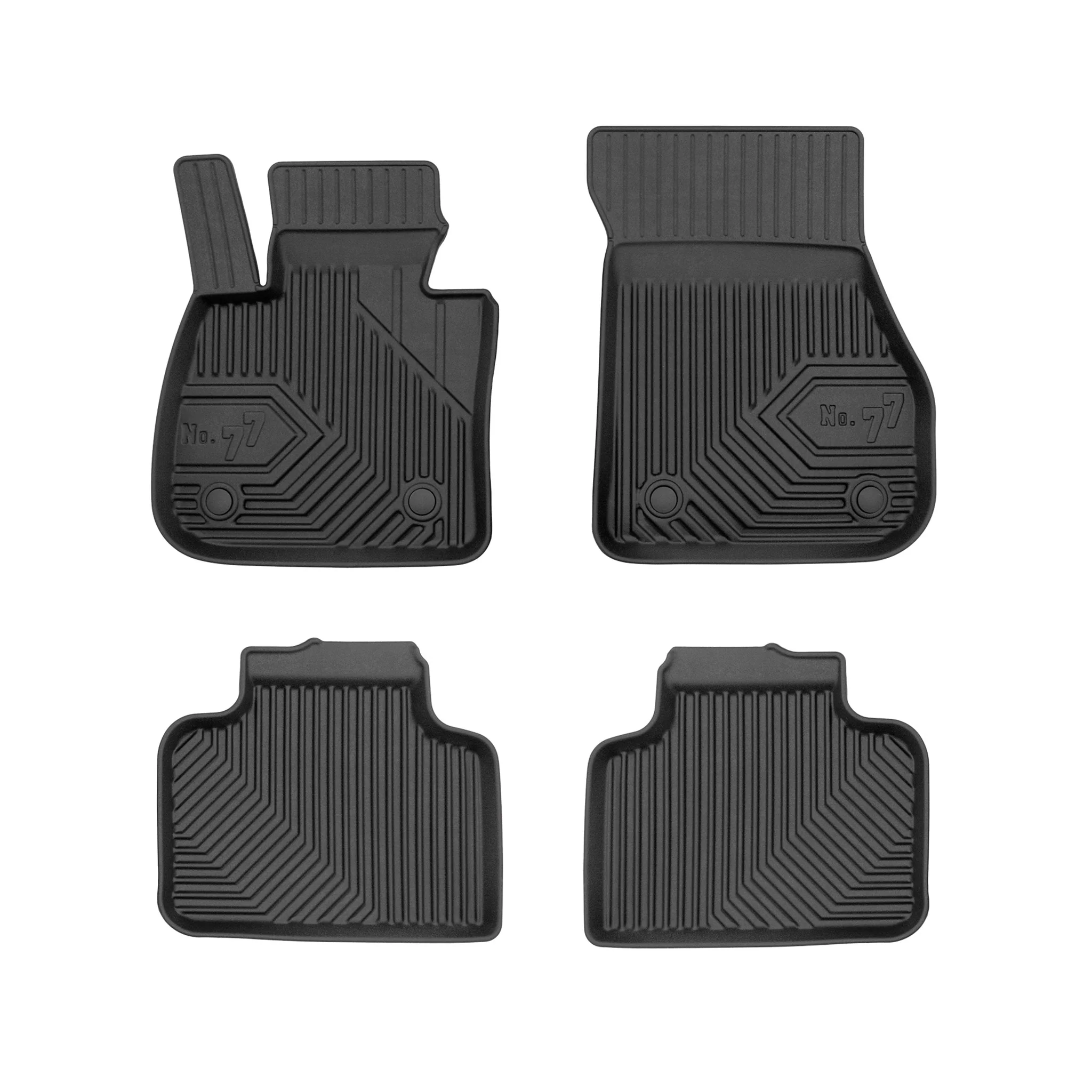 Fußmatten Gummimatten für Mini Countryman II F60 2016-2023 TPE Schwarz 4 tlg