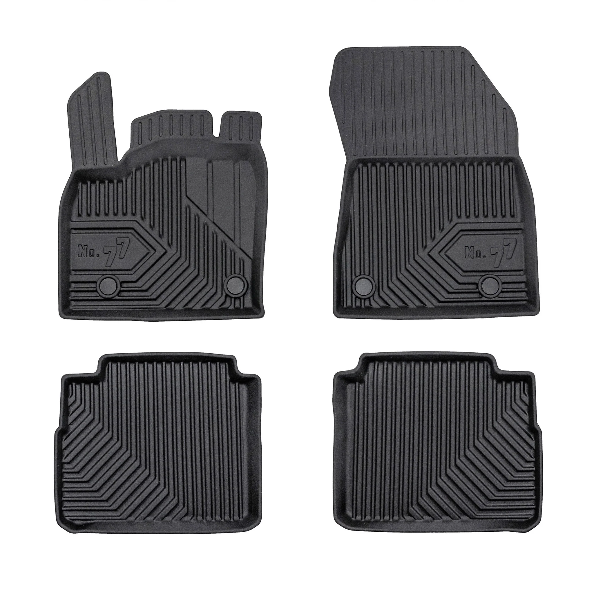 Fußmatten Gummimatten für Nissan X-Trail IV T33 2022-2026 e-Power TPE Schwarz 4x