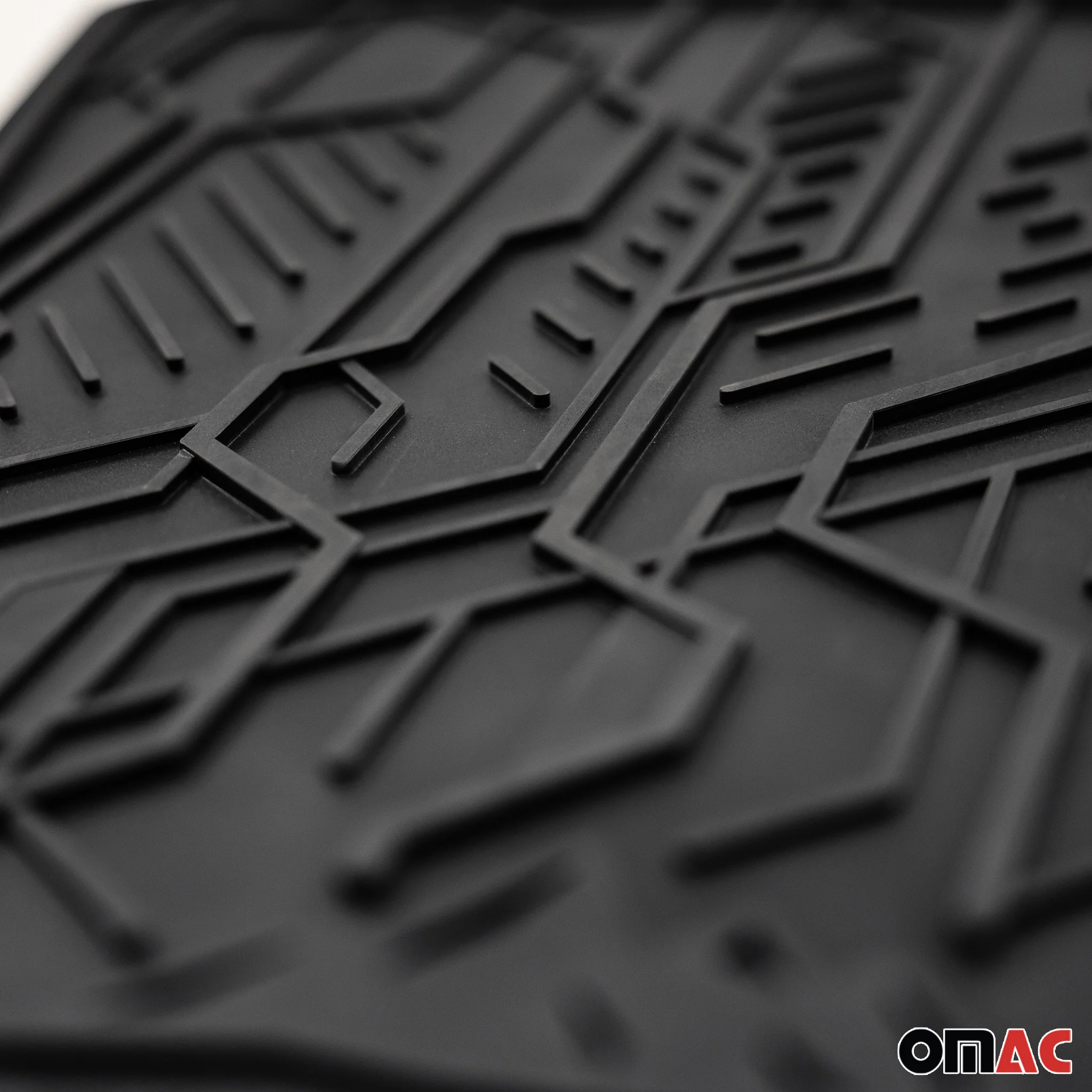 Fußmatten Gummimatten für Renault Grand Scenic III 2009-2016 Schwarz 2 teile - Image 5