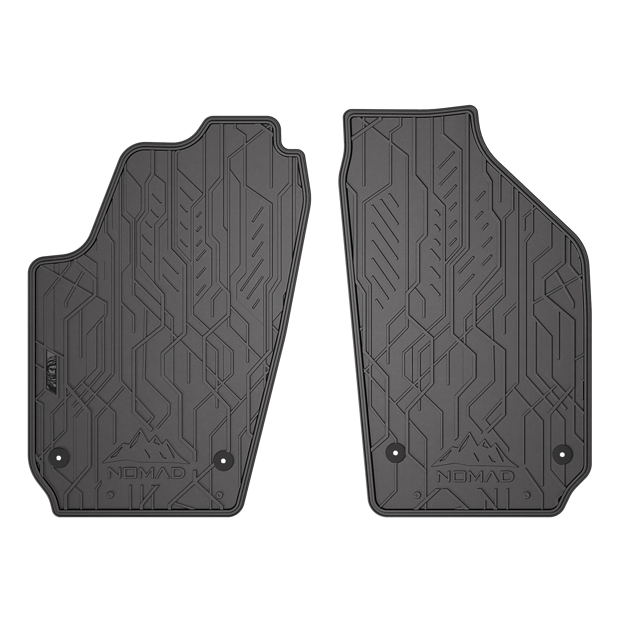 Fußmatten Gummimatten für Seat Cordoba II 2002-2009 1.Reihe Gummi Schwarz 2 tlg