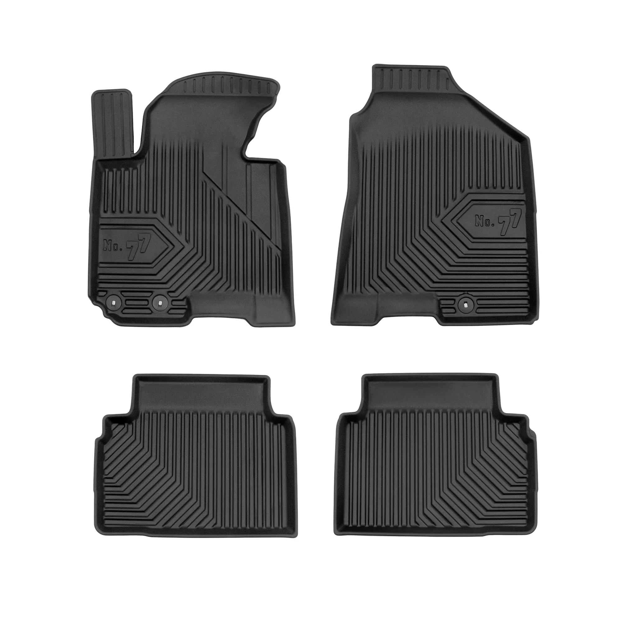 Fußmatten Gummimatten No.77 für Hyundai Tucson II 2009-2015 TPE Schwarz 3 tlg