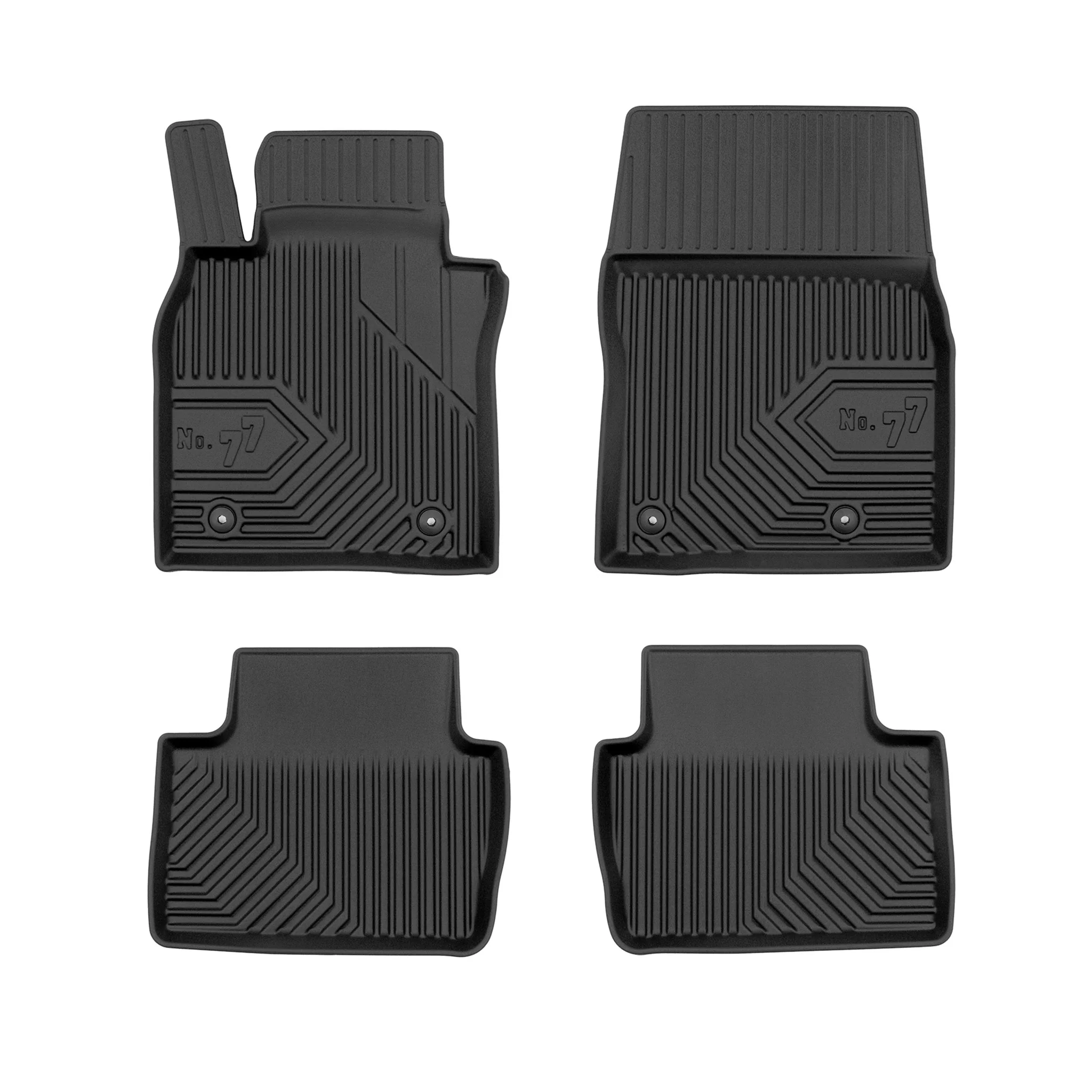Fußmatten Gummimatten No.77 für Mazda CX-30 2020-2026 TPE Gummi Schwarz 4 Teile