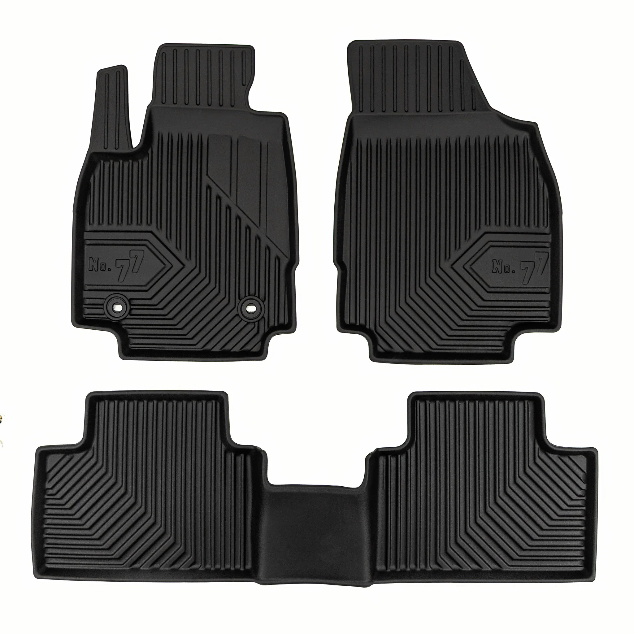 Fußmatten Gummimatten No.77 für MG 3 III 2024-2026 TPE Gummi Schwarz 3 teile