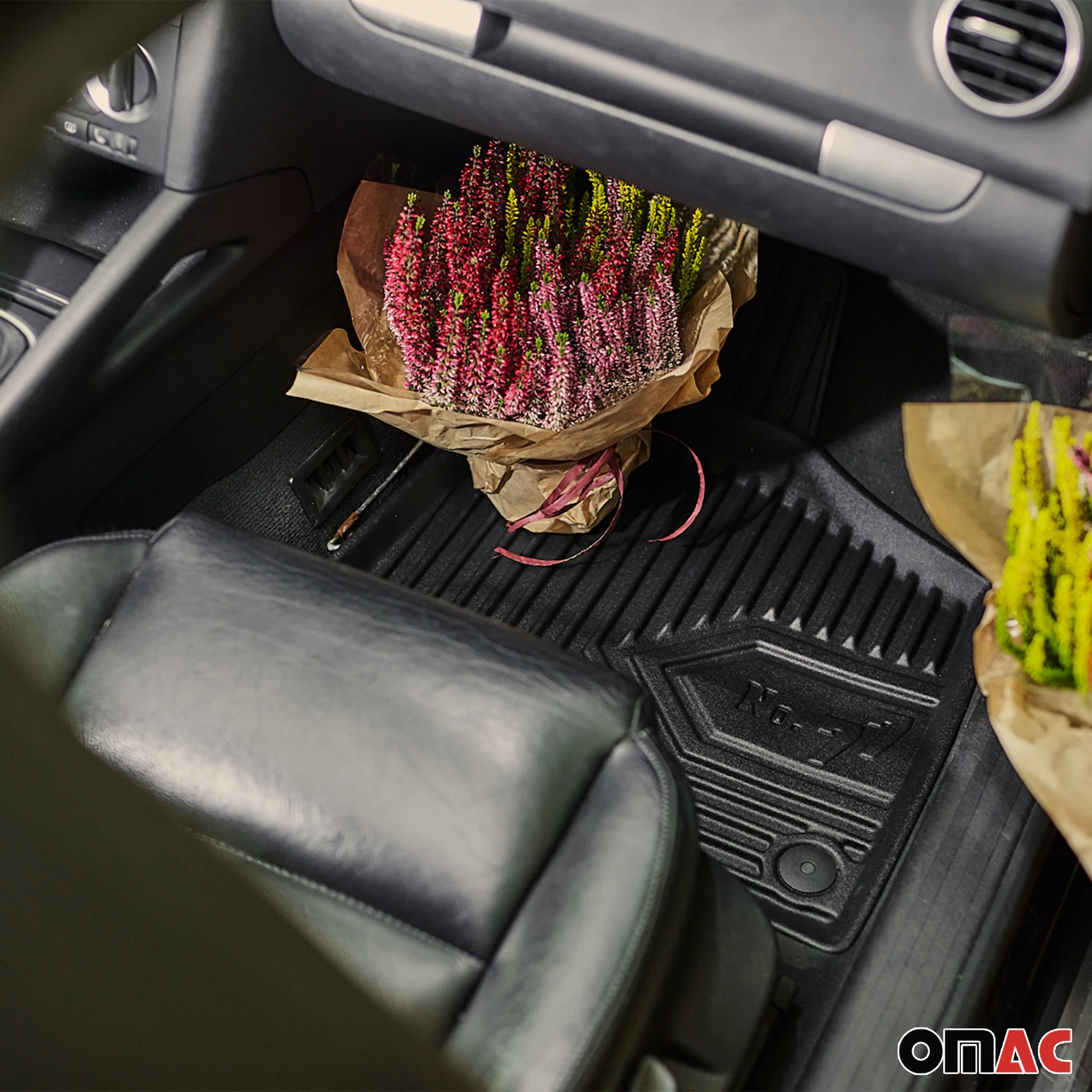 Fußmatten Gummimatten No.77 für Peugeot 208 II 2019-2026 TPE Schwarz 4 Teile - Image 3
