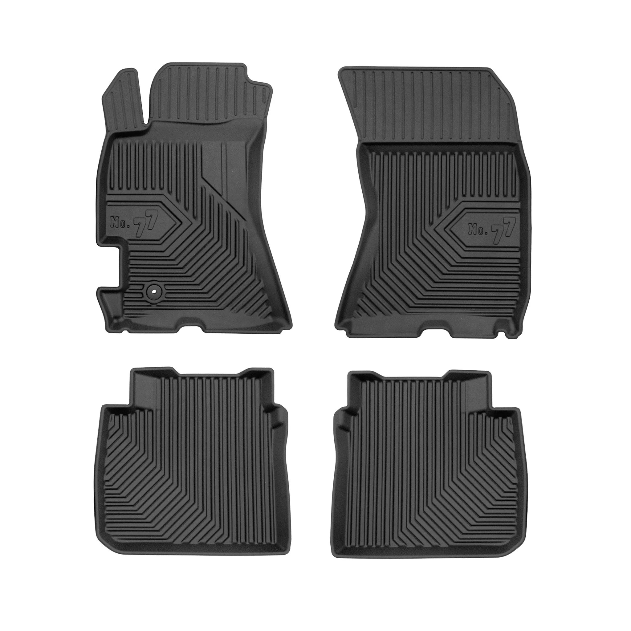 Fußmatten Gummimatten No.77 für Subaru Legacy IV 2003-2009 TPE Schwarz 4 tlg
