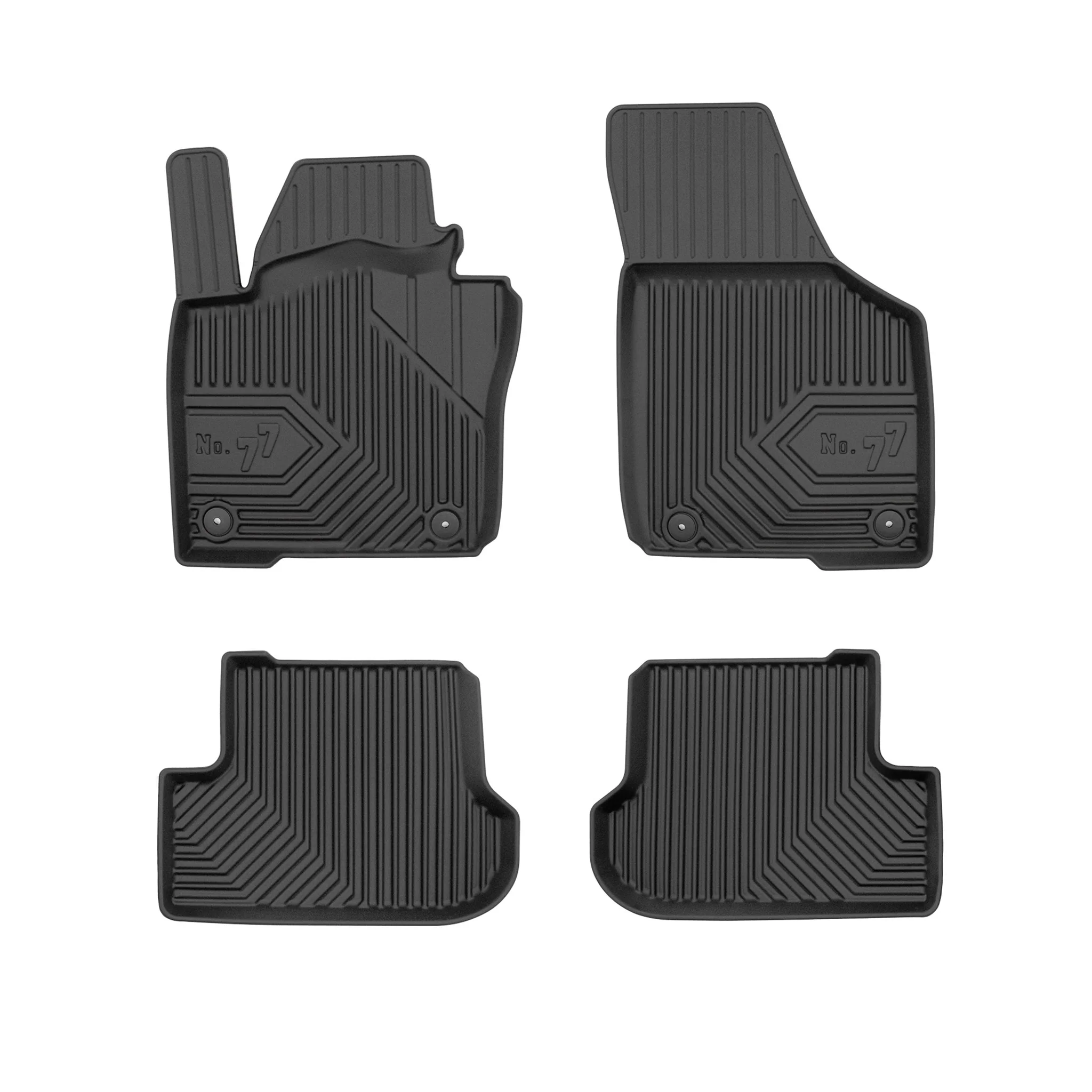 Fußmatten Gummimatten No.77 für VW Beetle 2011-2019 TPE Gummi Schwarz 4 tlg