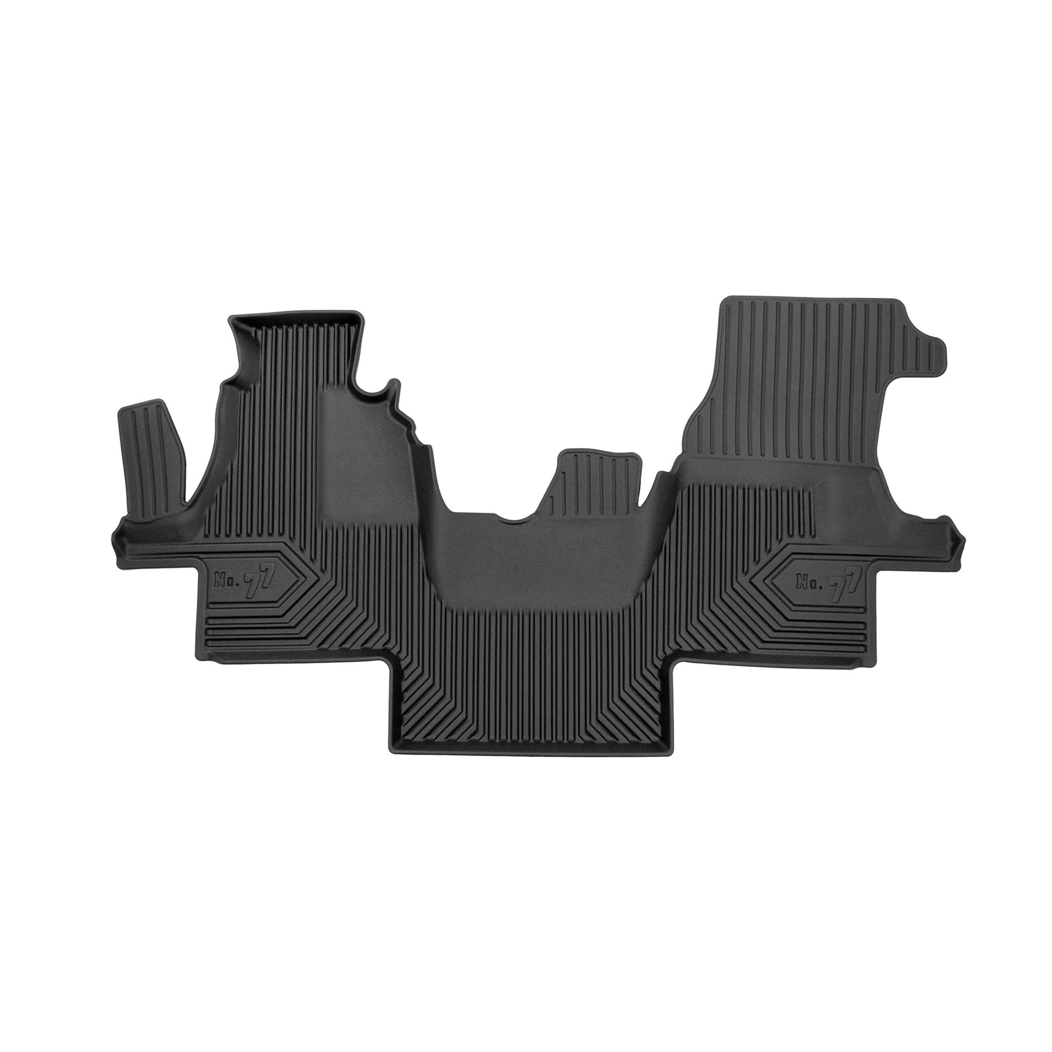 Fußmatten Gummimatten No.77 für VW LT II 1996-2006 TPE Gummi Schwarz 1 teile