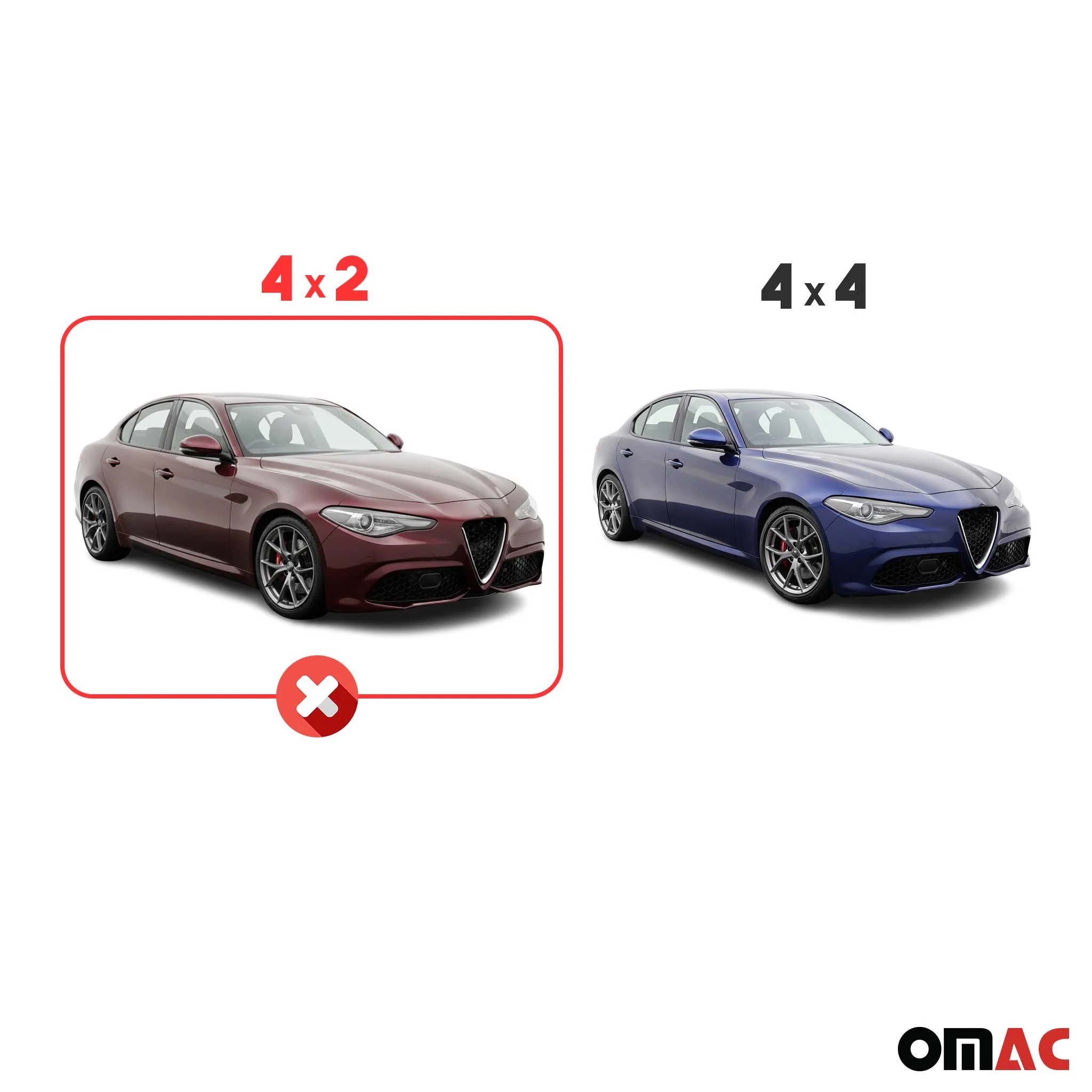 Fußmatten & Kofferraumwanne Set für Alfa Romeo Giulia 4 2015-2026 TPE Schwarz - Image 4