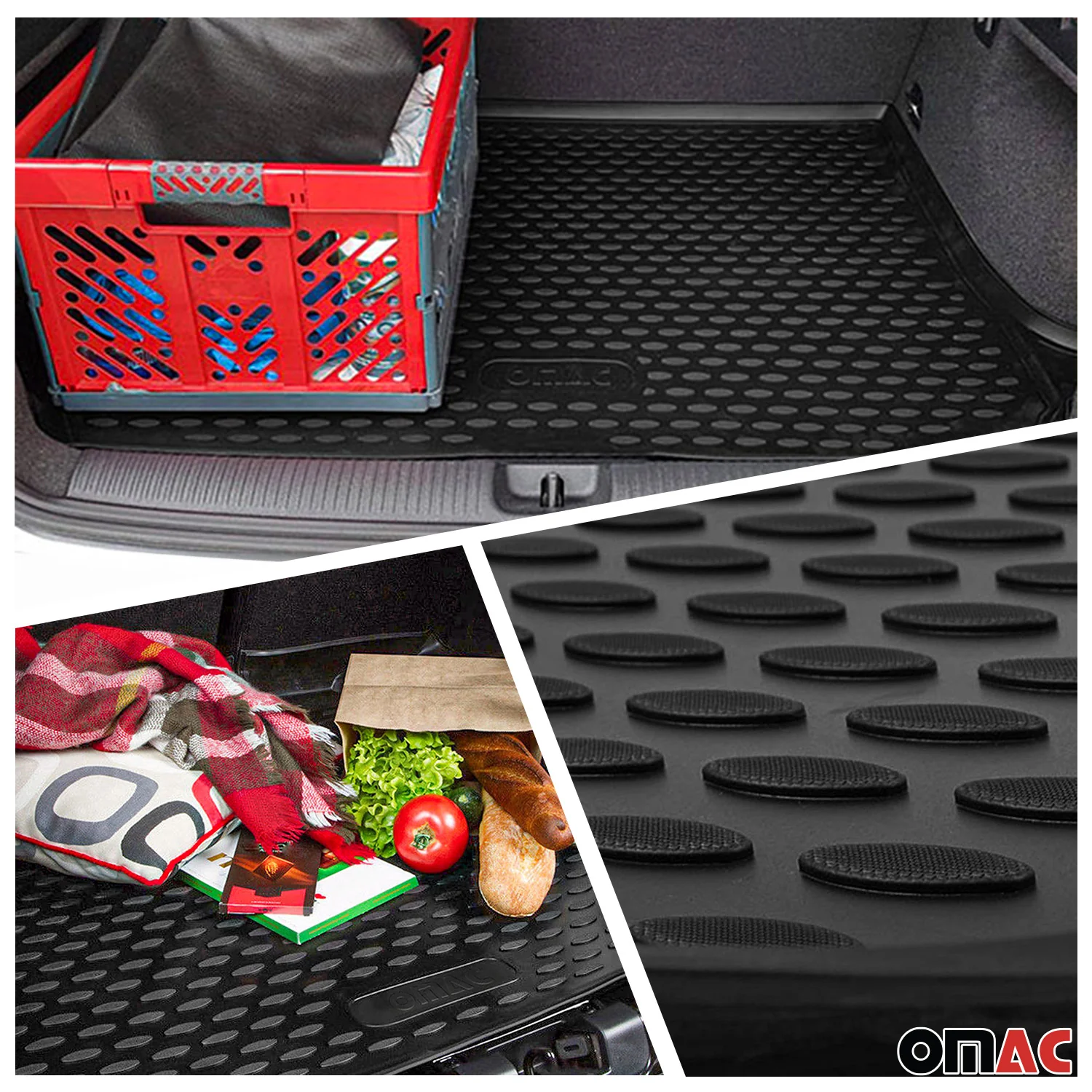 Fußmatten & Kofferraumwanne Set für Audi A8 D3 Lang 2002-2010 TPE Schwarz - Image 3