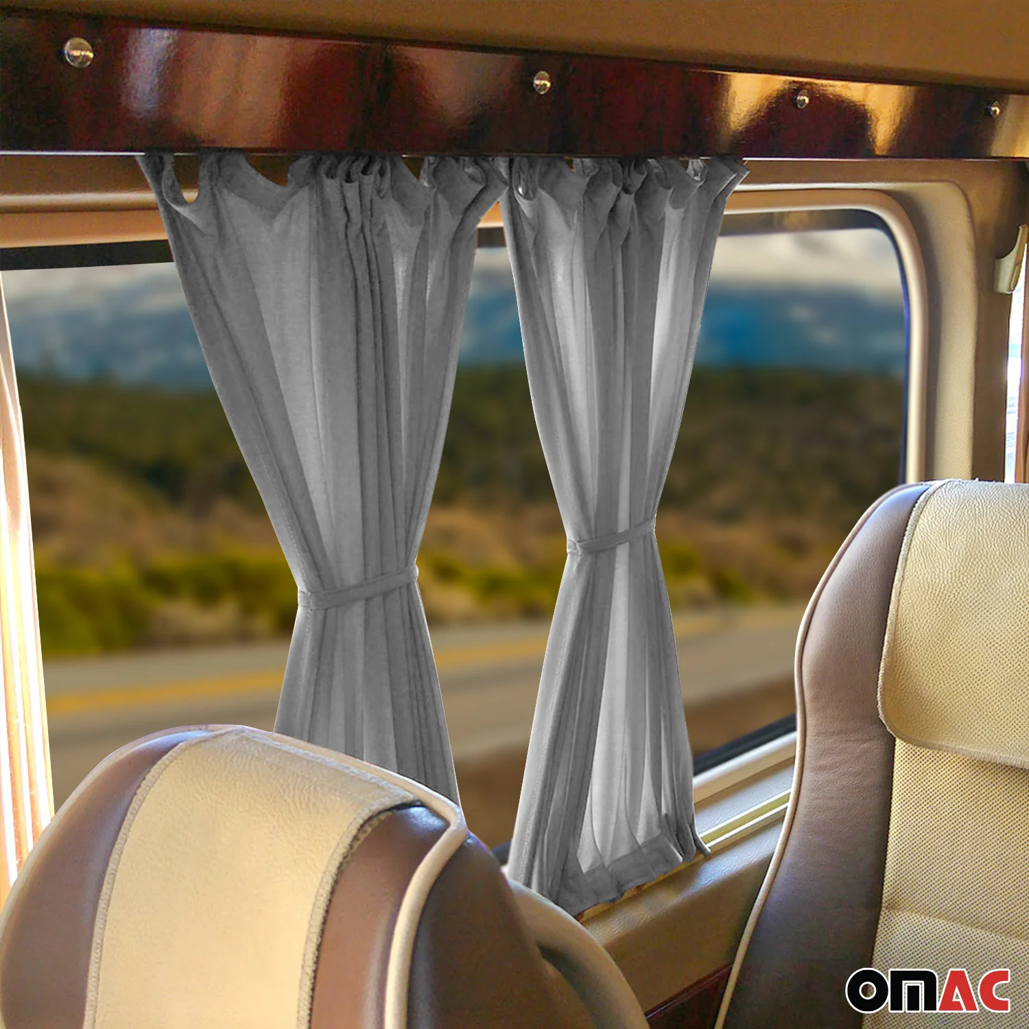Gardine Sonnenschutz MAß für Fiat Ducato 2006-2026 Langer Doppelhecktür Grau 6x - Image 7
