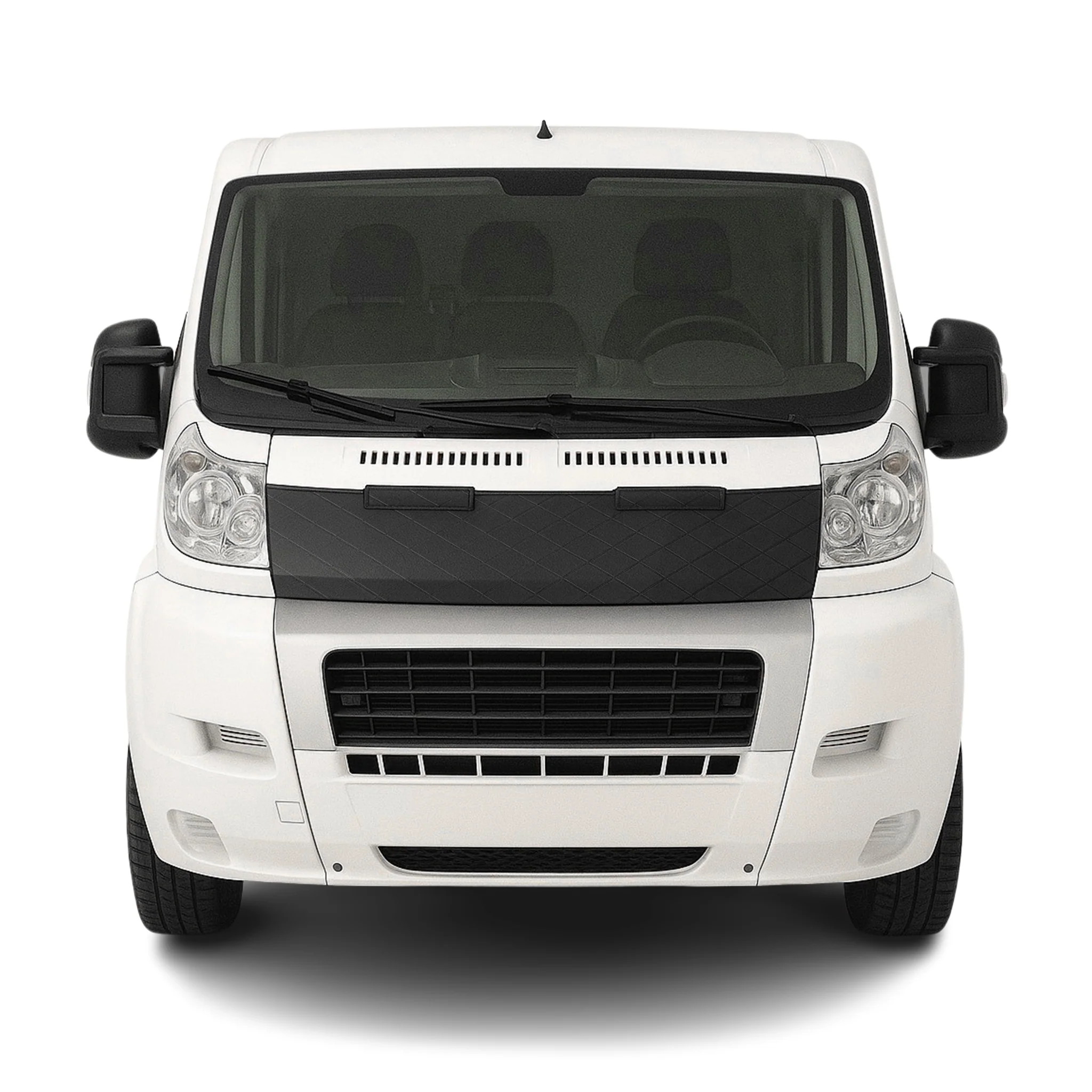 Haubenbra Steinschlagschutz Bonnet Bra für Fiat Ducato 2006-2014 Schwarz Halb
