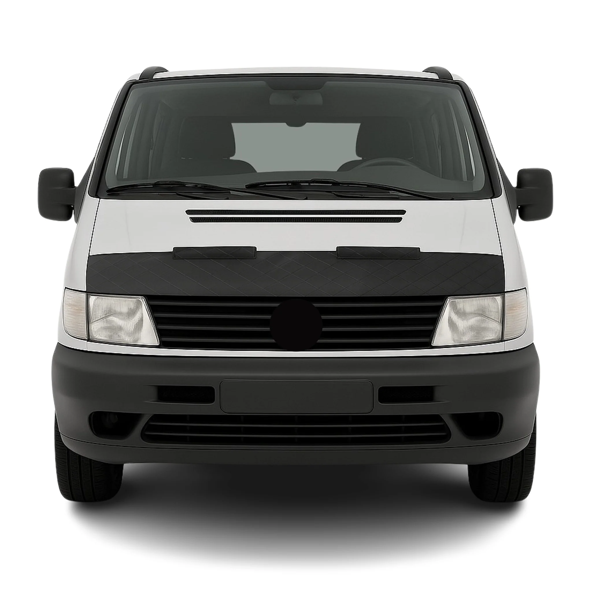 Schwarz Haubenbra Steinschlagschutz für Mercedes Vito W638 1996-2003 Halb