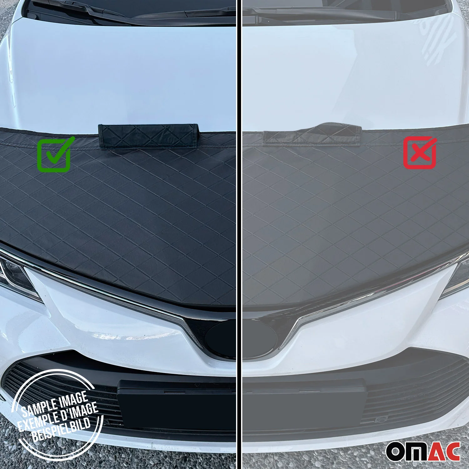 Schwarz Halb Haubenbra Steinschlagschutz Bonnet Bra für Opel Corsa C 2000-2006 - Image 9