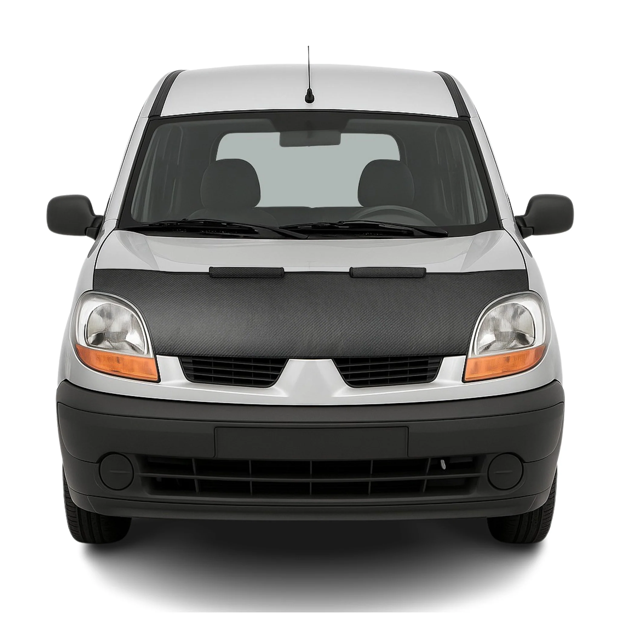 Haubenbra Steinschlagschutz für Renault Kangoo Facelift 2004-2008 Carbon Halb