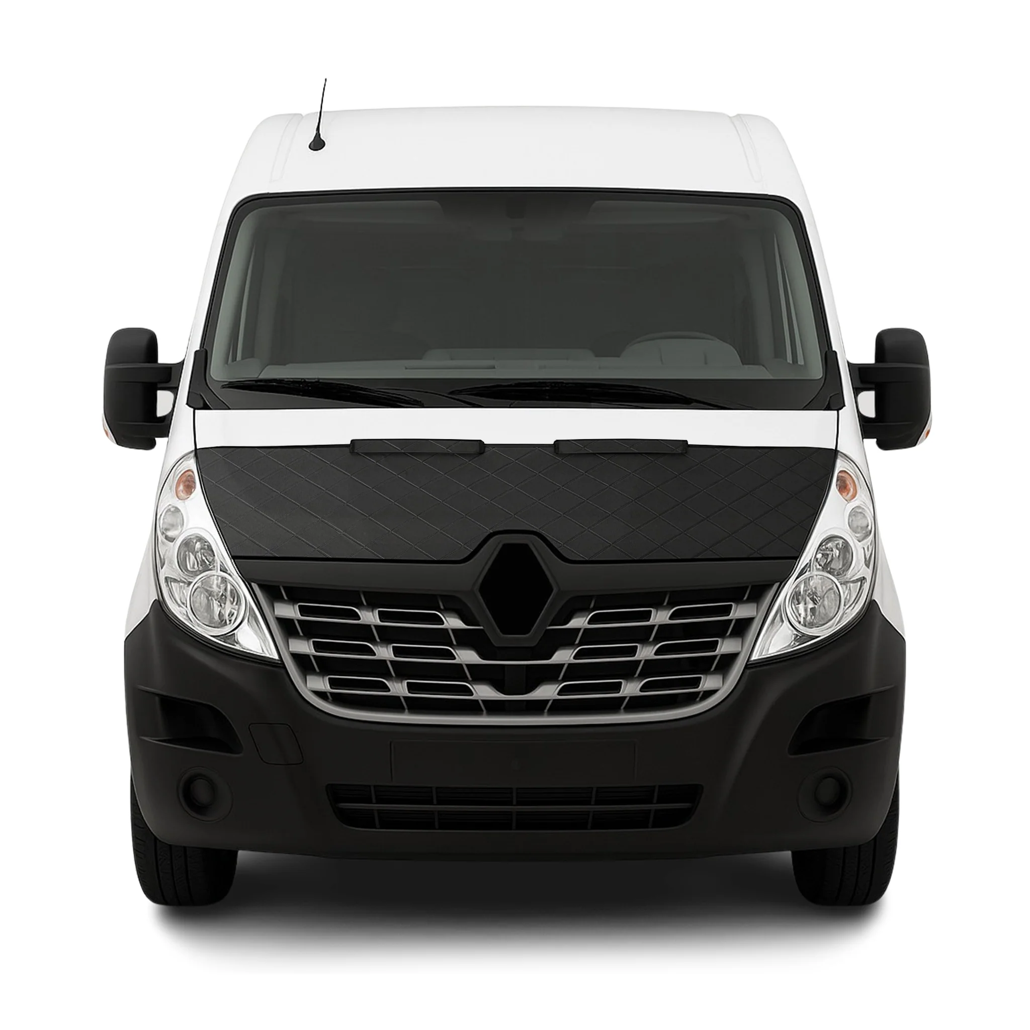 Schwarz Haubenbra Steinschlagschutz für Renault Master 2010-2014 Halb