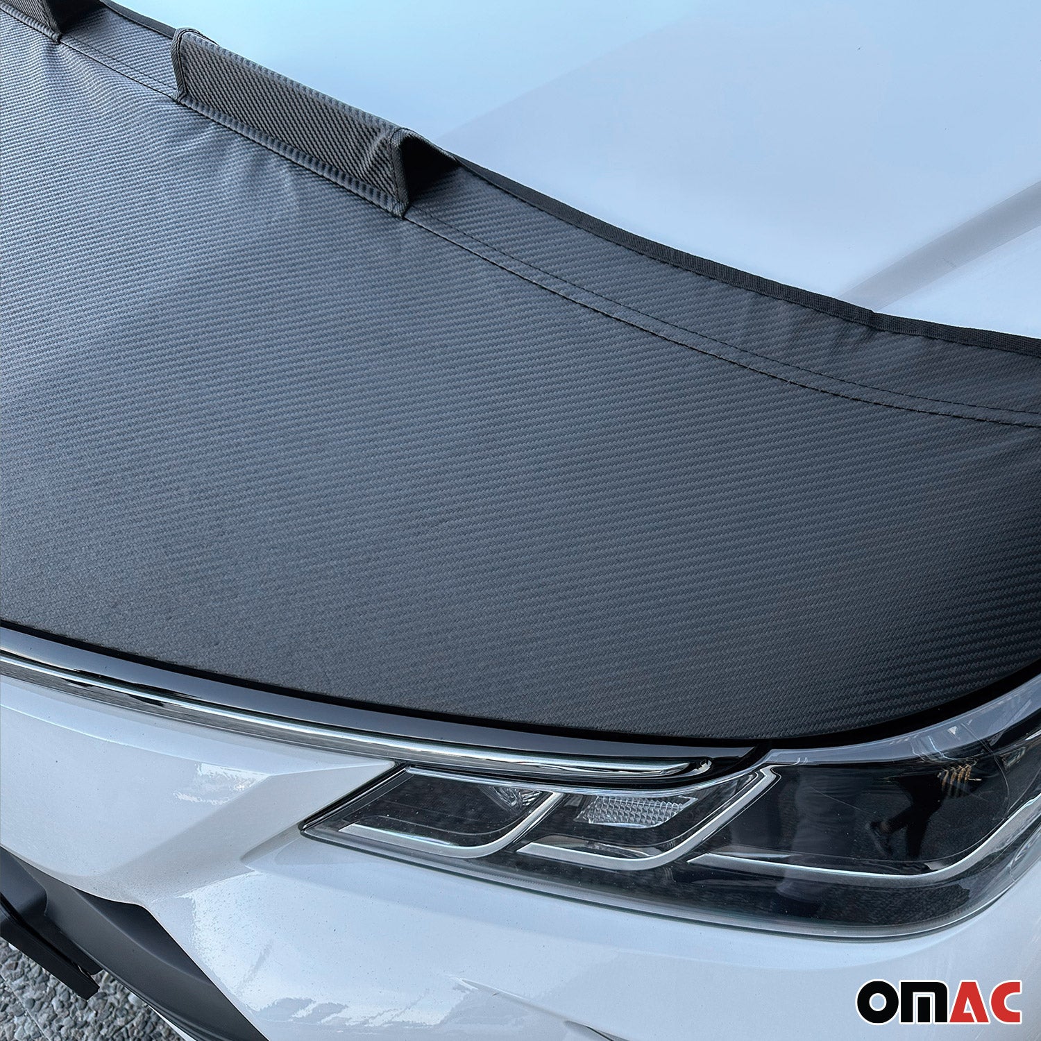 Haubenbra Steinschlagschutz Bonnet Bra für Renault Trafic 2001-2014 Carbon Halb - Image 8