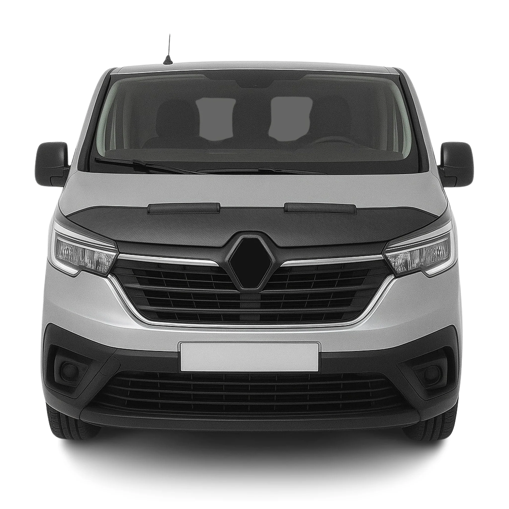 Haubenbra Steinschlagschutz für Renault Trafic X82 2020-2026 Carbon Optik Halb