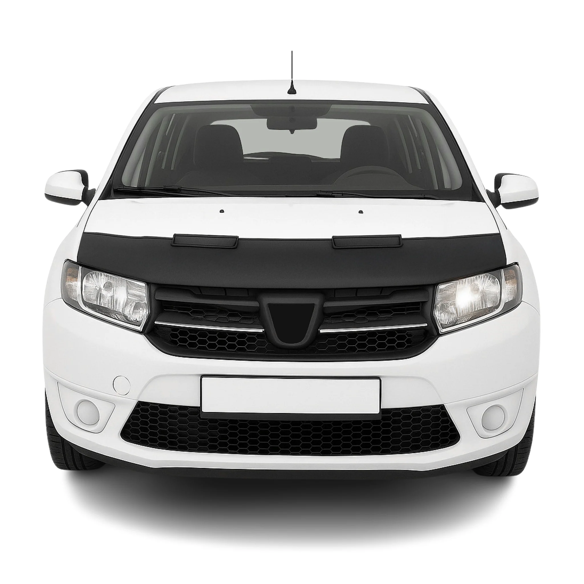 Haubenbra Steinschlagschutz Bonnet Bra für Dacia Sandero 2008-2012 Schwarz Halb