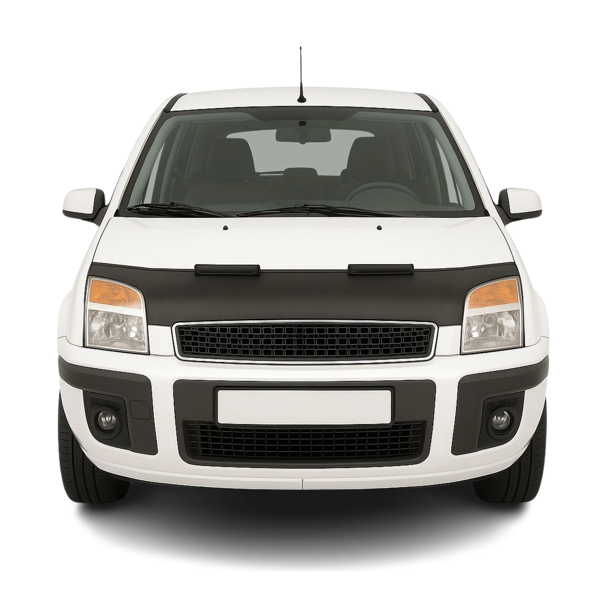 Haubenbra Steinschlagschutz Bonnet Bra für Ford Fusion 2006-2012 Schwarz Halb