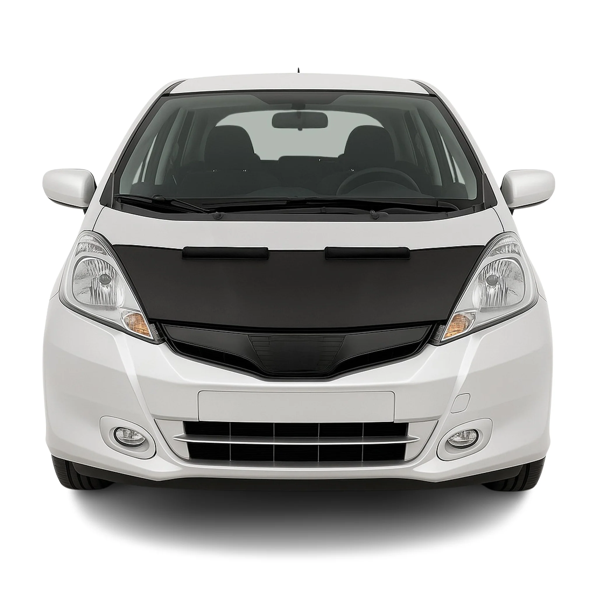 Haubenbra Steinschlagschutz Bonnet Bra für Honda Jazz GE 2009-2014 Schwarz Halb