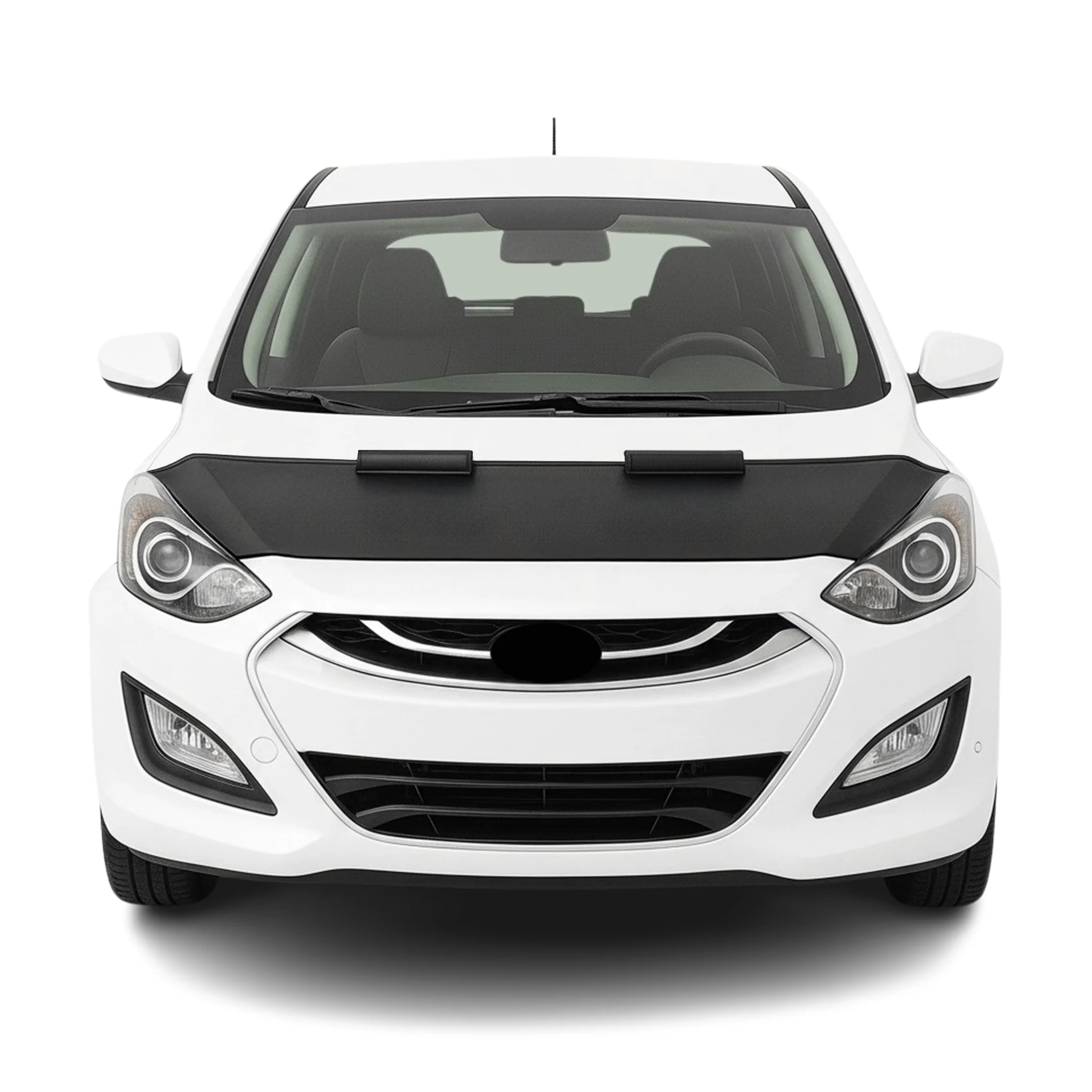 Haubenbra Steinschlagschutz für Hyundai i30 Kombi 2012-2017 Schwarz Halb
