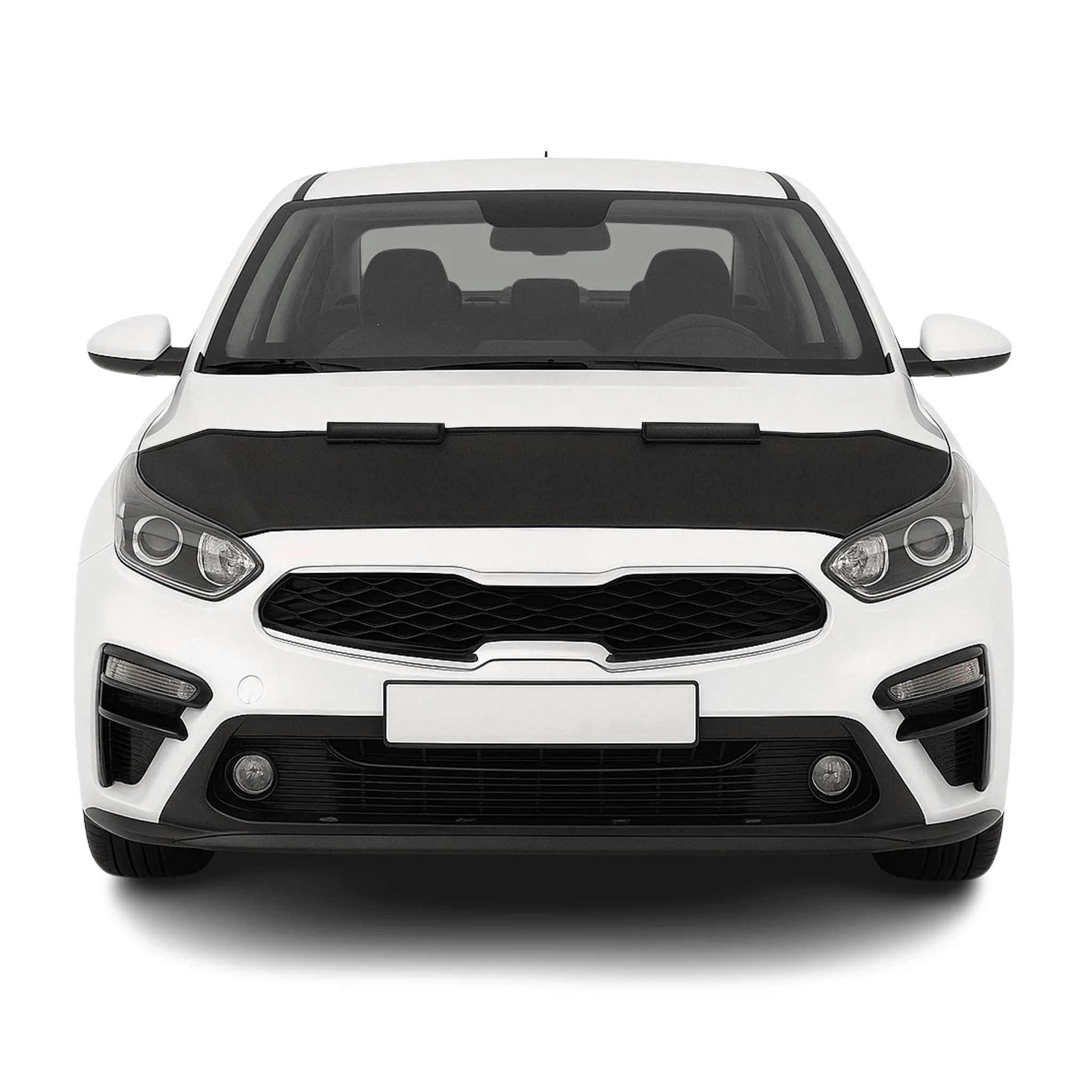 Haubenbra Steinschlagschutz für Kia Cerato Limo 2018-26 Schwarz Halb