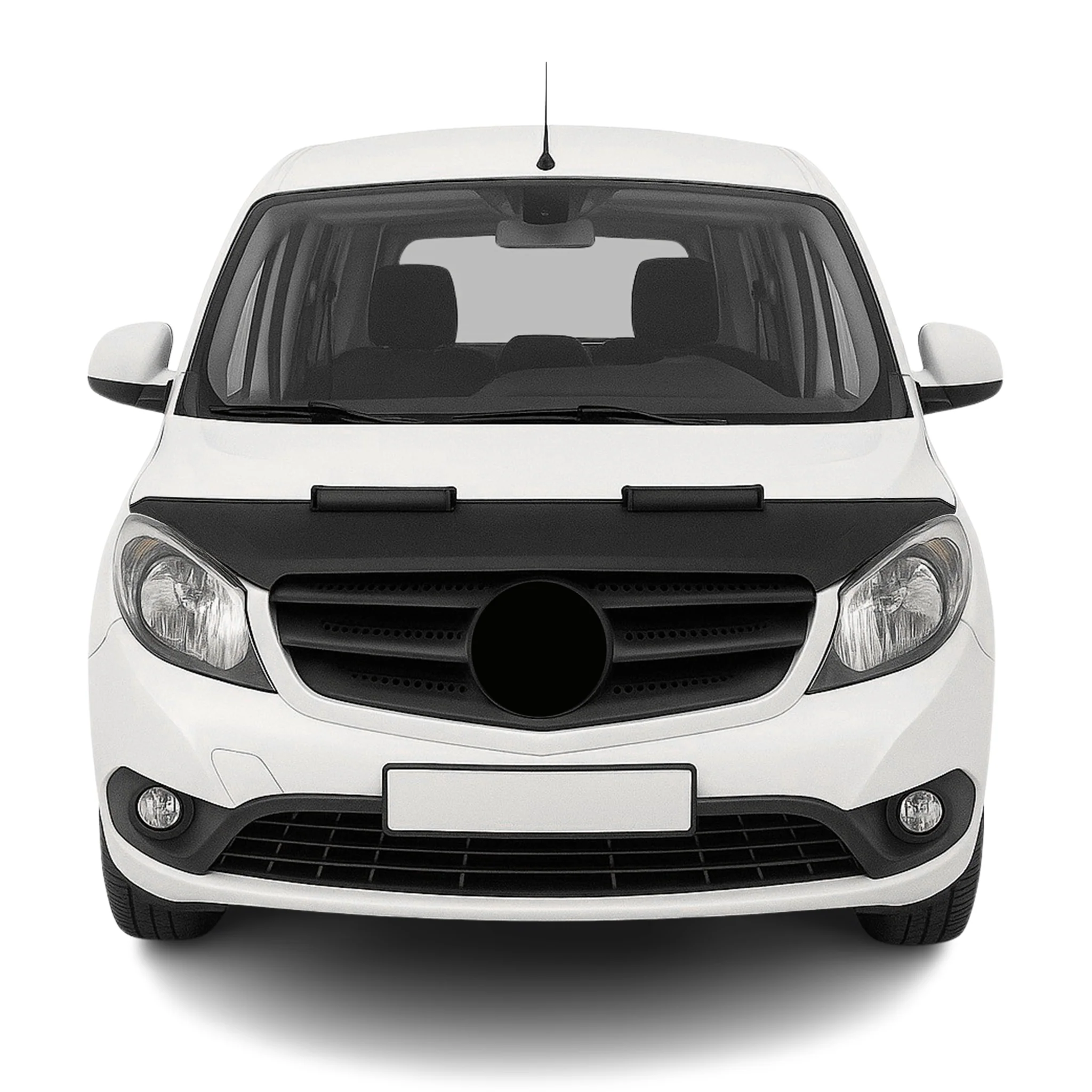 Haubenbra Steinschlagschutz Bonnet Bra für Mercedes Citan 2012-2021 Schwarz Halb