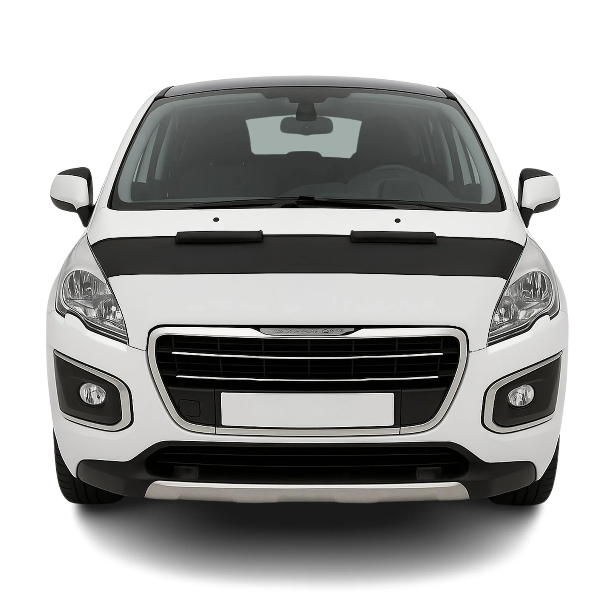 Haubenbra Steinschlagschutz Bonnet Bra für Peugeot 3008 2013-2016 Schwarz Halb