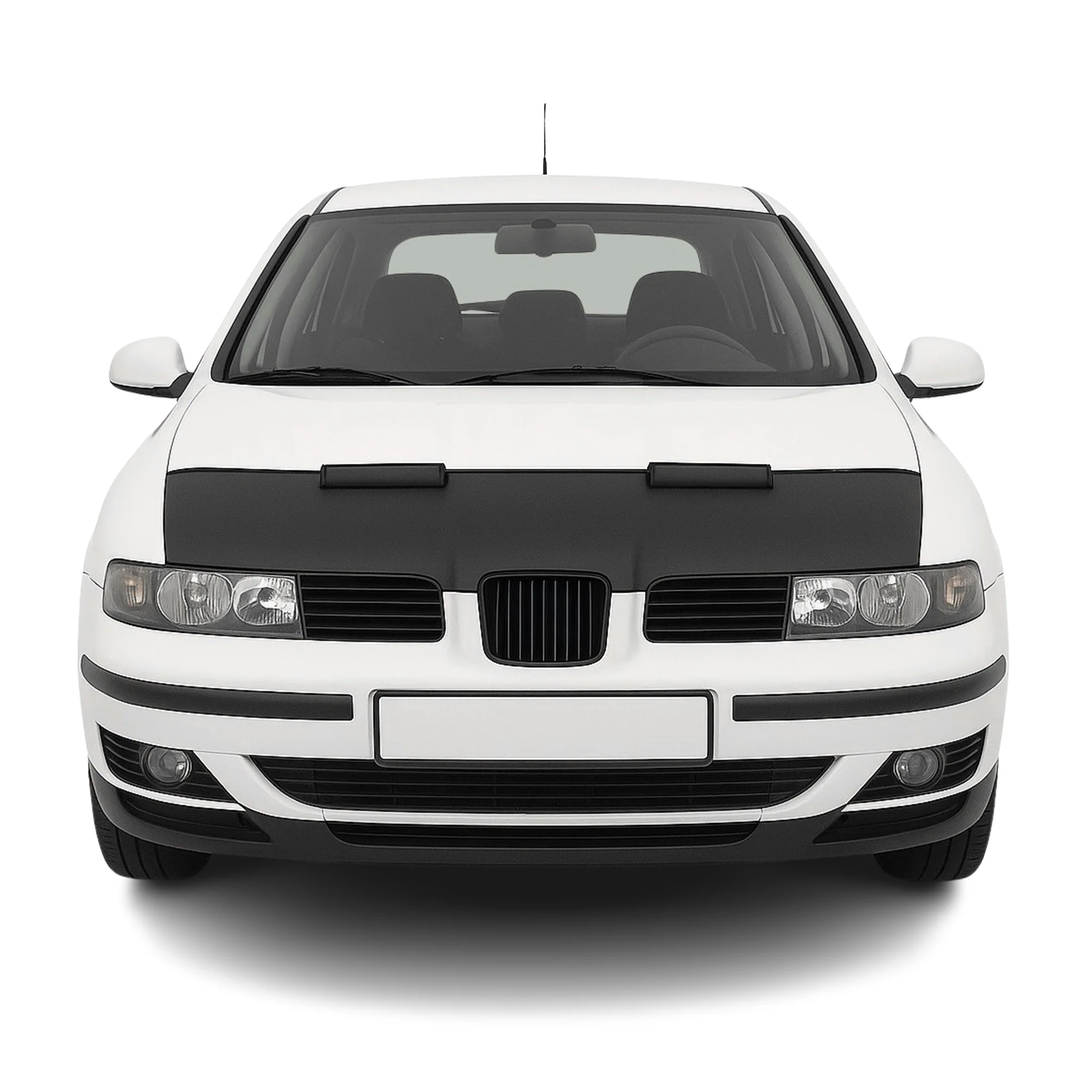 Haubenbra Steinschlagschutz Bonnet Bra für Seat Toledo 1998-2004 Schwarz Halb