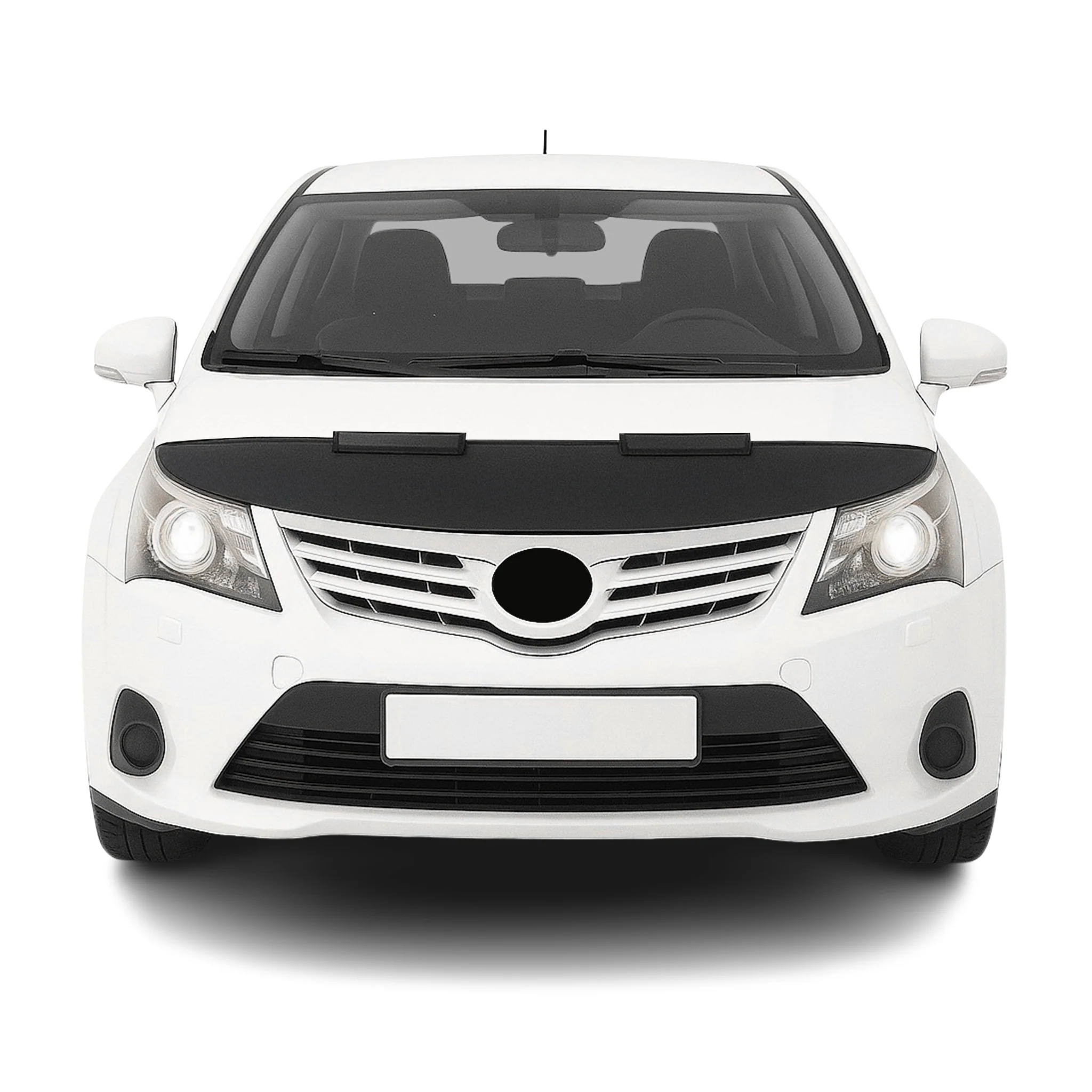 Haubenbra Steinschlagschutz Bonnet Bra für Toyota Avensis 2009-2015 Schwarz Halb