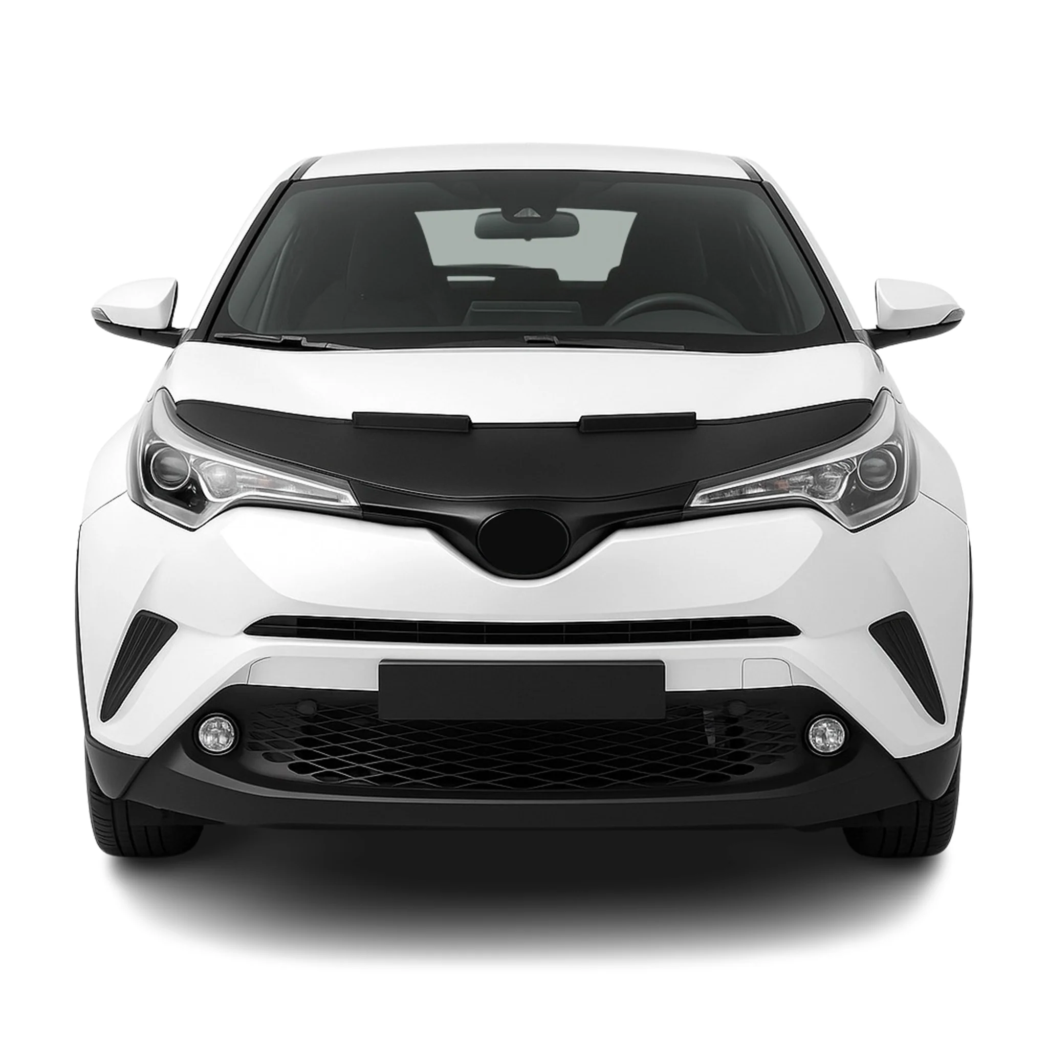 Haubenbra Steinschlagschutz Bonnet Bra für Toyota C-HR 2016-2023 Schwarz Halb