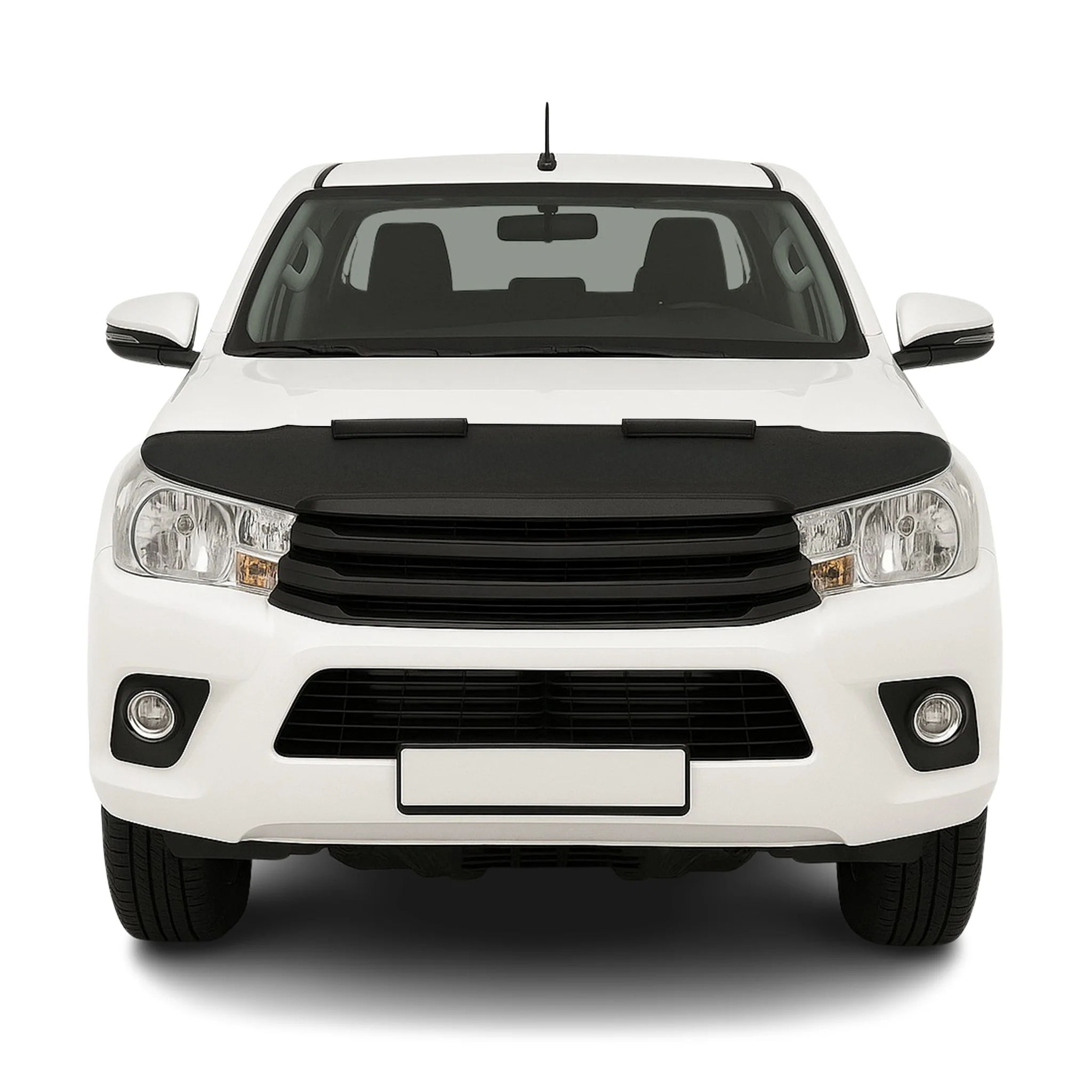 Haubenbra Steinschlagschutz Bonnet Bra für Toyota Hilux 2015-2026 Schwarz Halb