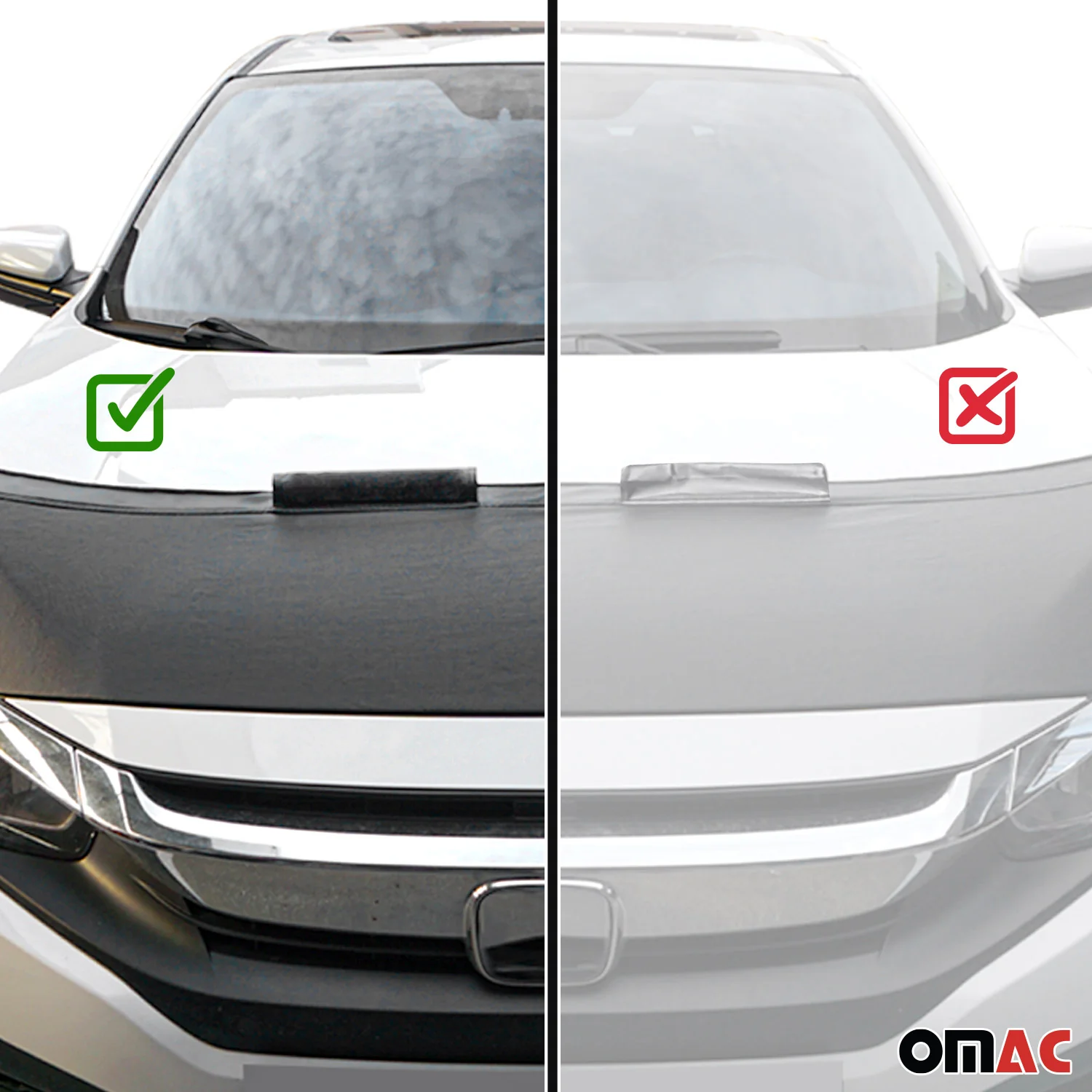 Haubenbra Steinschlagschutz Bonnet Bra für Toyota Hilux 2015-2026 Schwarz Halb - Image 9